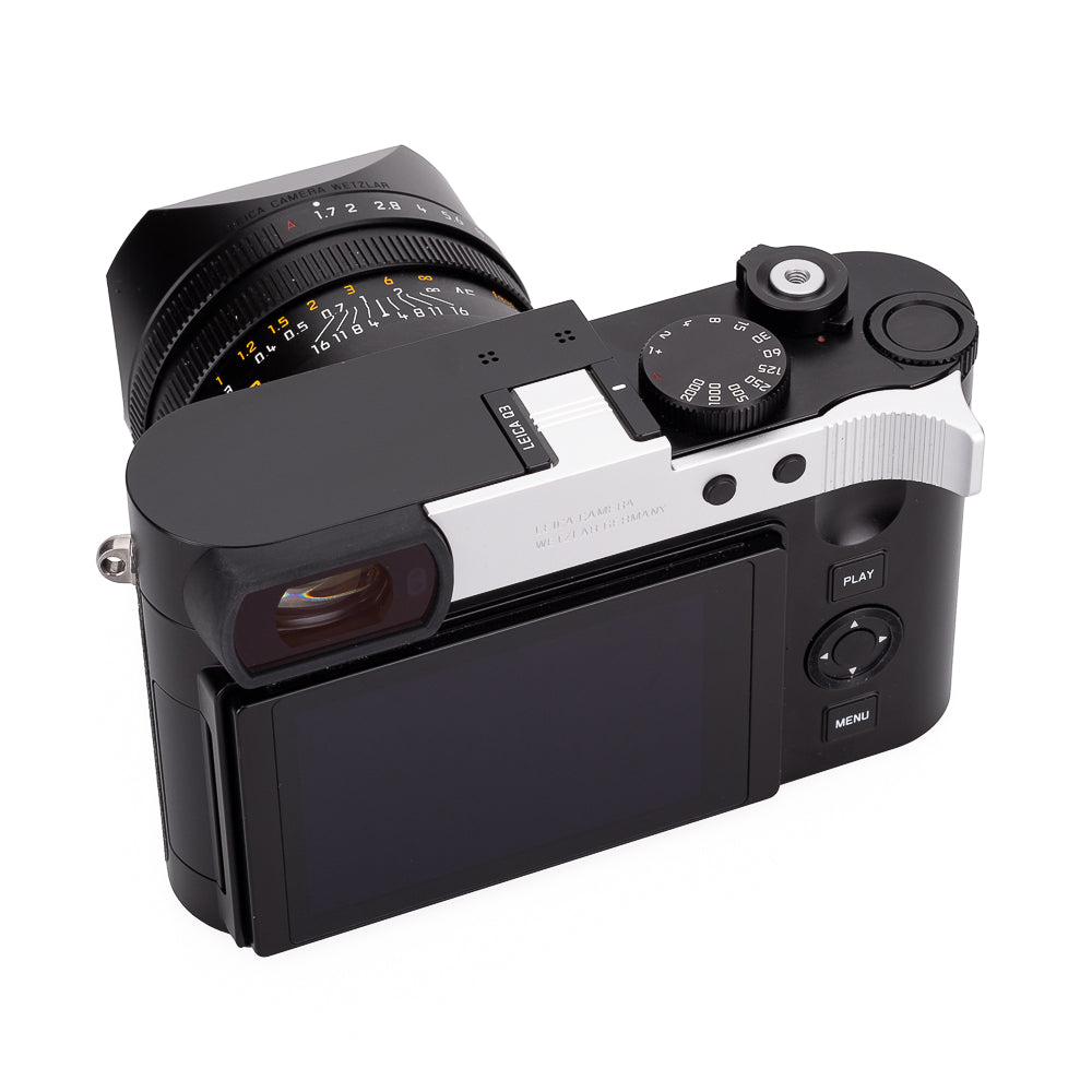 Leica Q3 Thumb Support Grip - Premium Aluminum Alloy (Silver) for Enhanced Camera Control - Perfect for Street Photography & Travel Shooting