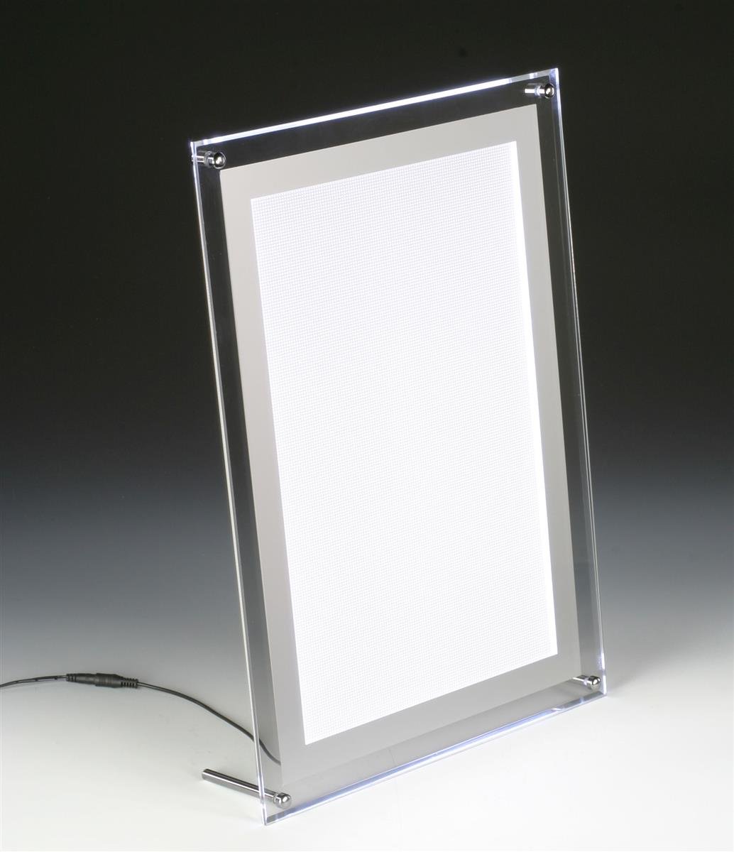 11x17 LED Picture Frame - Illuminated Photo Display for Home, Office & Business Decor | Clear Backlit Frame with Energy-Efficient Lighting | Perfect for Wall Art, Wedding Photos & Retail Displays (APFLP1117)
