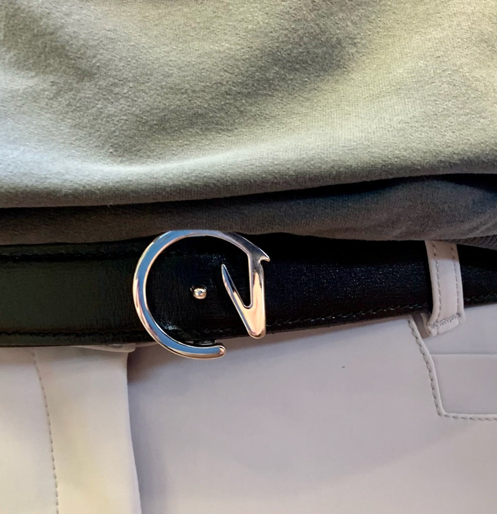 Ego 7 Signature Belt for Men - Premium Leather Dress Belt with Adjustable Buckle - Perfect for Business, Office & Formal Occasions