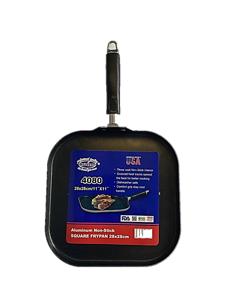 2-Pack Non-Stick Square & Rectangular Griddle Set - Perfect for Gas Stoves, Camping & Outdoor Cooking - Basic Combo for Pancakes, Burgers & More