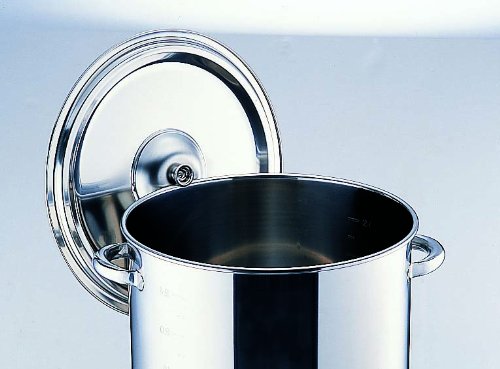Endoshoji AHV11030 Commercial Half-Size Pot 11.8 inches (30 cm) - Premium Stainless Steel Cooking Pot Made in Japan - Perfect for Restaurants, Catering & Professional Kitchens