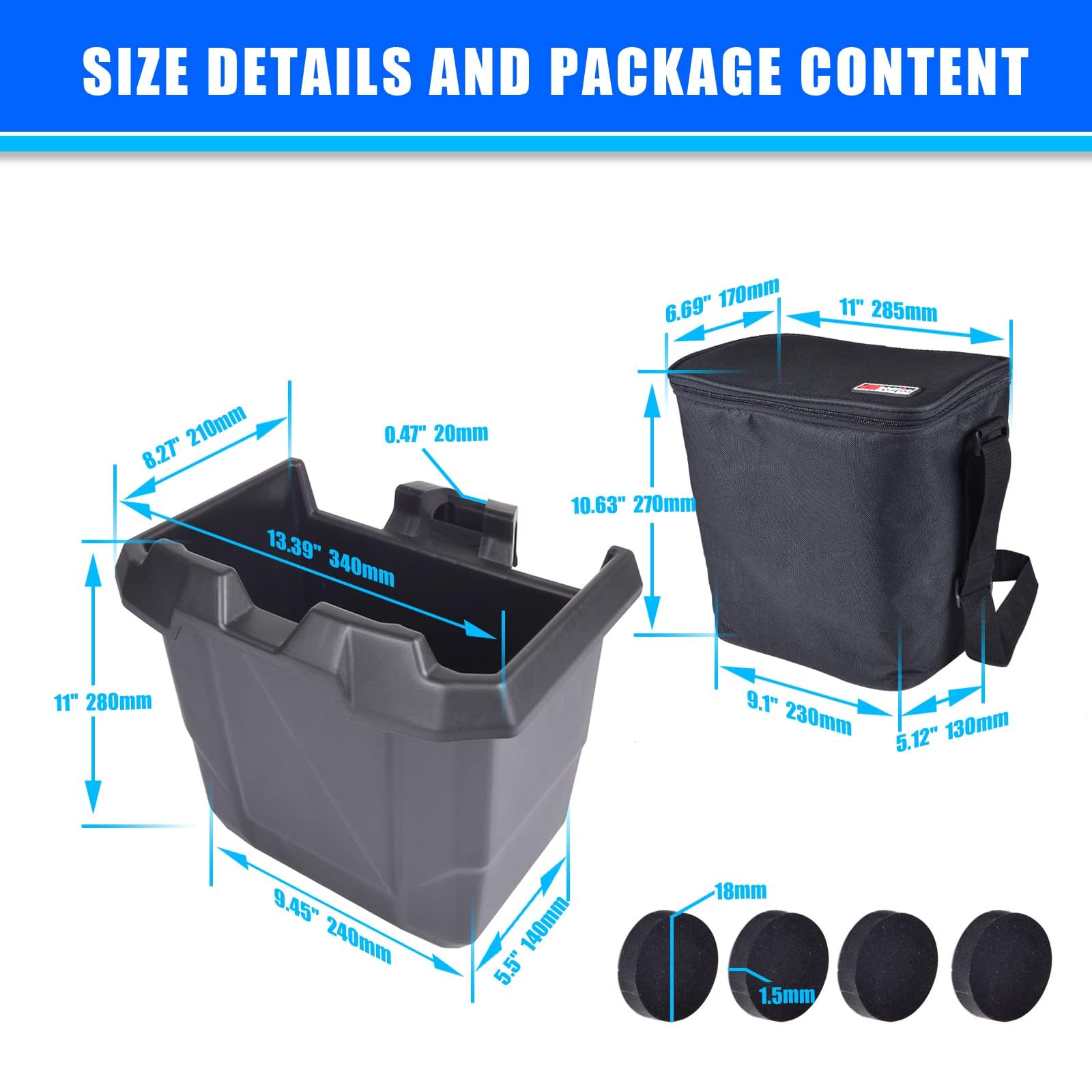 Under Seat Storage Bin for Can Am Defender & Defender Max (2016-2025) - 2-in-1 Removable Cooler & Underseat Storage Box | Perfect for Hunting, Camping & Off-Road Adventures