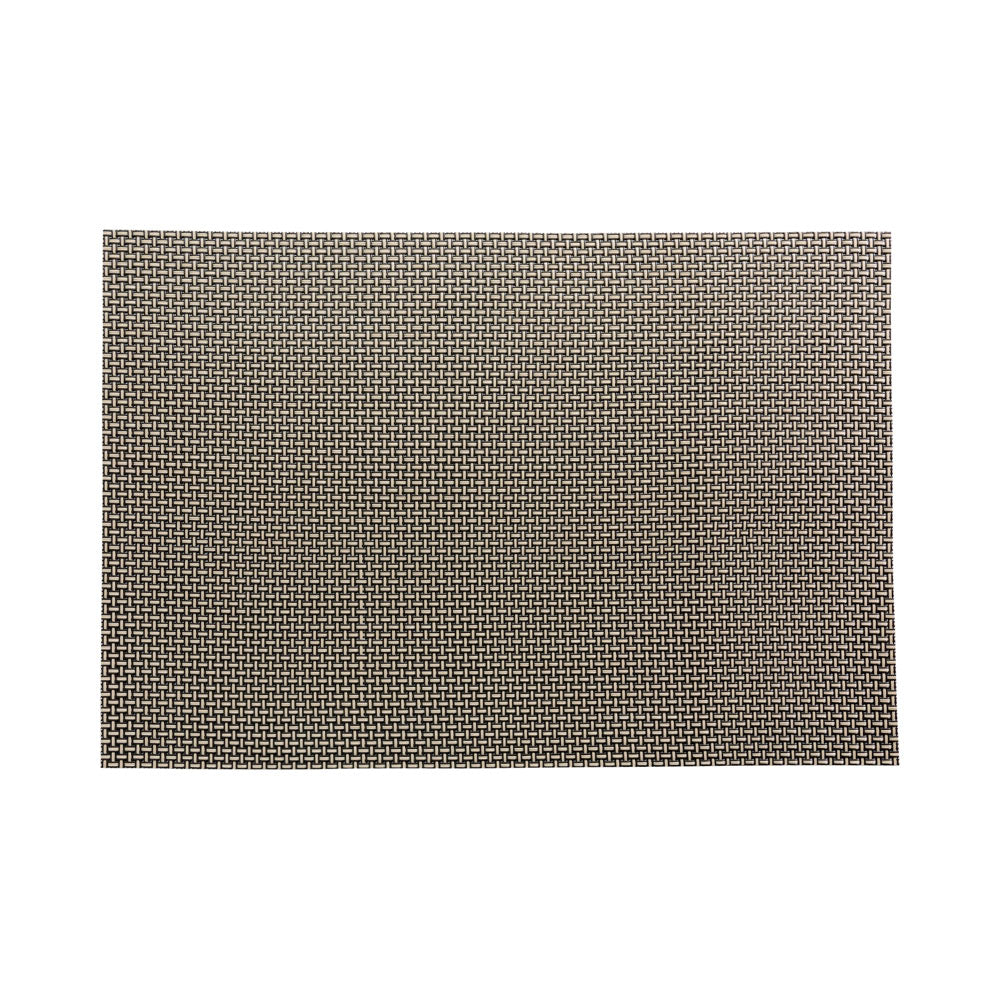 Amalfi Basketweave Cobblestone Vinyl Woven Placemat Set - 16