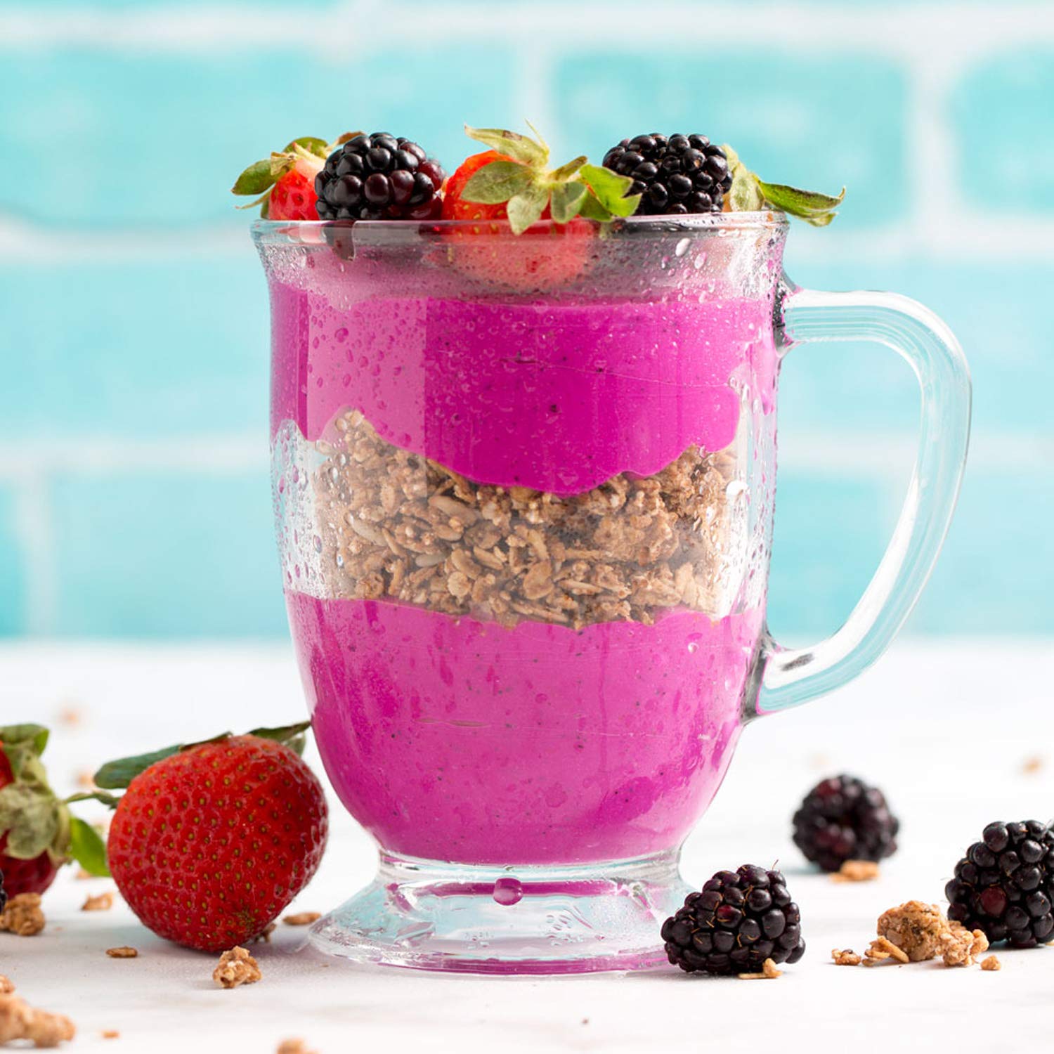 Organic Dragon Fruit Smoothie Packs - Pitaya Foods Frozen Fruit Puree, No Sugar Added, Non-GMO, Rich in Fiber, Magnesium & Vitamin C, 14oz (8-Pack) | Perfect for Smoothies, Yogurt Bowls & Healthy Snacks