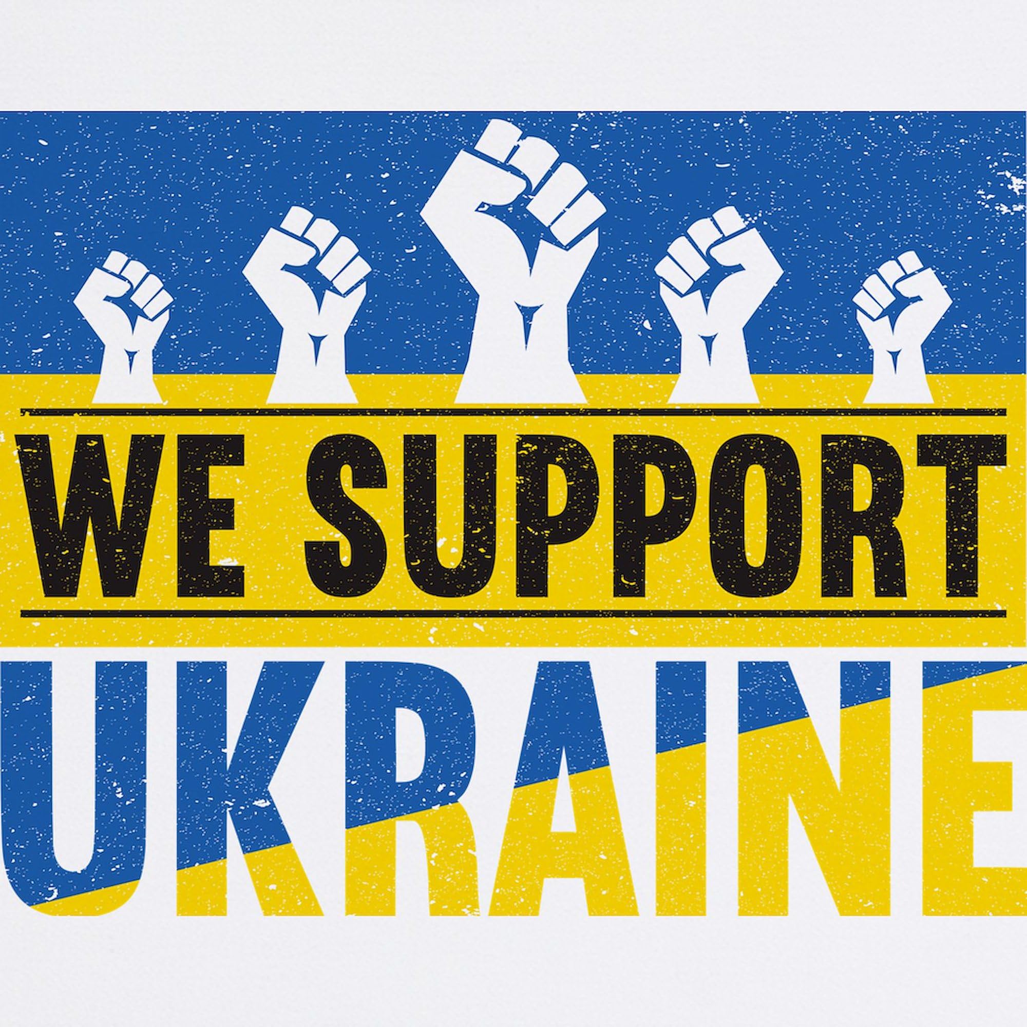 We Support Ukraine Non-Slip Rubber Gaming Mousepad - Durable Desk Mat for PC, Laptop & Office Use - Perfect for Gamers, Work & Home Office Setup