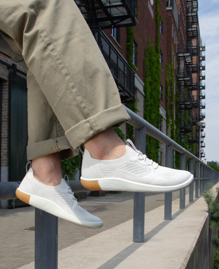 Women's KNX Knit Sneakers - Star White & Moonlite Mauve | Comfortable Casual Shoes for Walking, Running & Everyday Wear