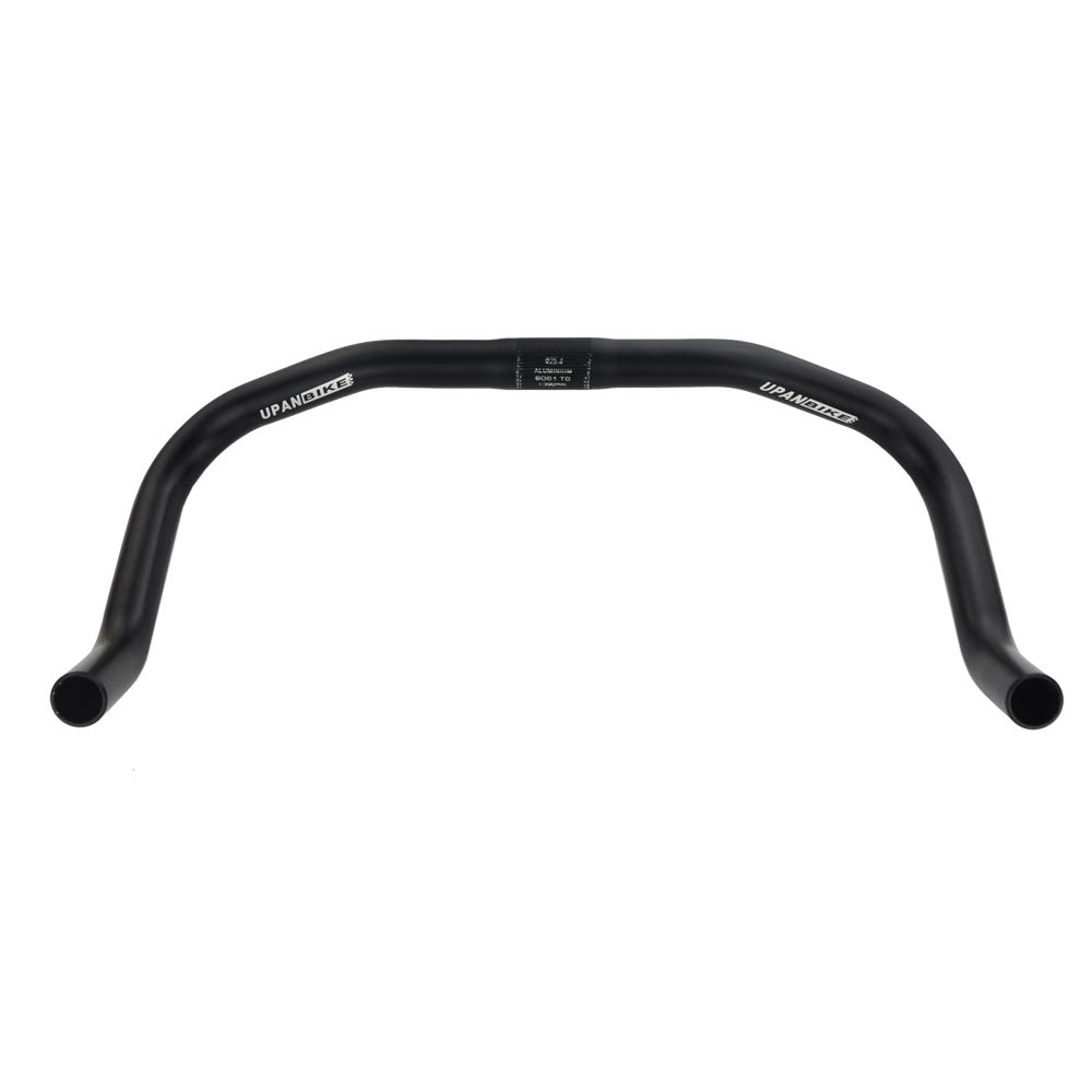 UPANBIKE 25.4mm Aluminum Alloy Bullhorn Handlebar 390mm - Lightweight Bike Handlebar for Fixed Gear & Road Bikes - Perfect for Urban Commuting and Performance Cycling