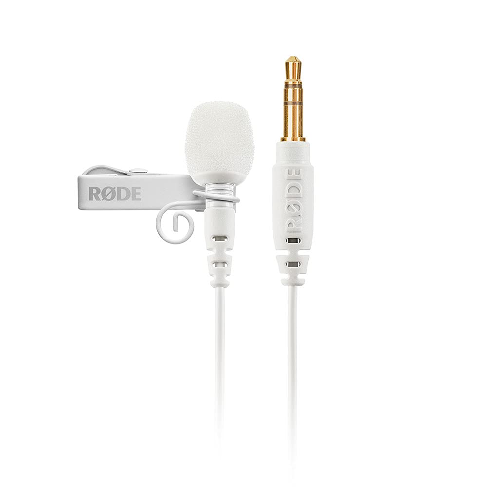 RØDE Wireless ME Ultra-Compact Wireless Microphone System with Built-in Mics & Lavalier GO Wearable Mic - White | Perfect for Vlogging, YouTube, Interviews & Live Streaming