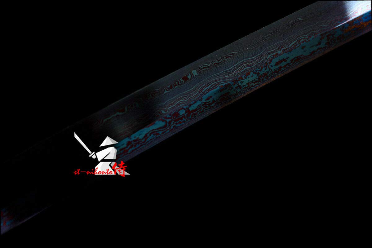 Authentic Japanese KO-Katana Sword - Handcrafted 9260 Silicon Alloy Folded Spring Steel Blade - Perfect for Martial Arts Training, Cosplay & Collectors