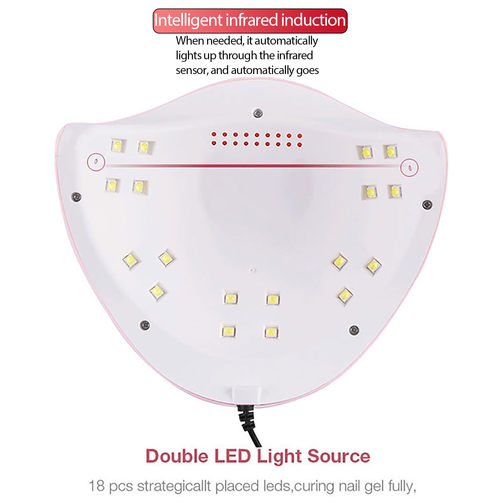 FUNSHOWCASE 54W LED UV Resin Curing Light for Jewelry Making & Nail Art - 3 Timer Settings, Auto Sensor, USB Powered - Perfect for DIY Crafts, Nail Salons, and Small Business Jewelry Production