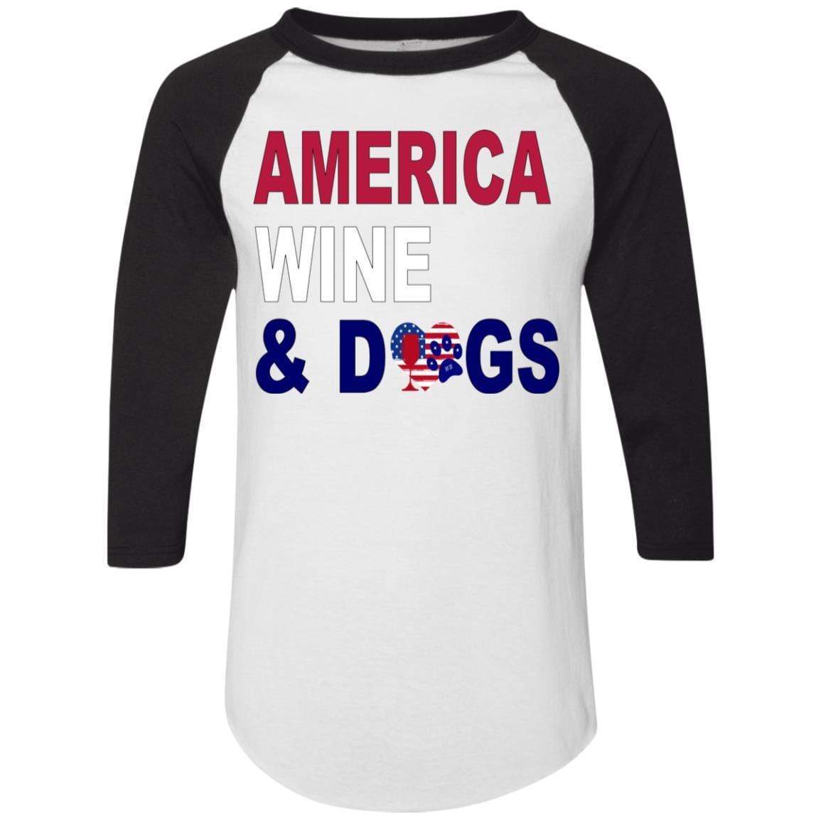 WineyBitches.Co Colorblock Raglan Jersey - Stylish Women's Baseball Tee for Casual Wear, Lounge & Outfits