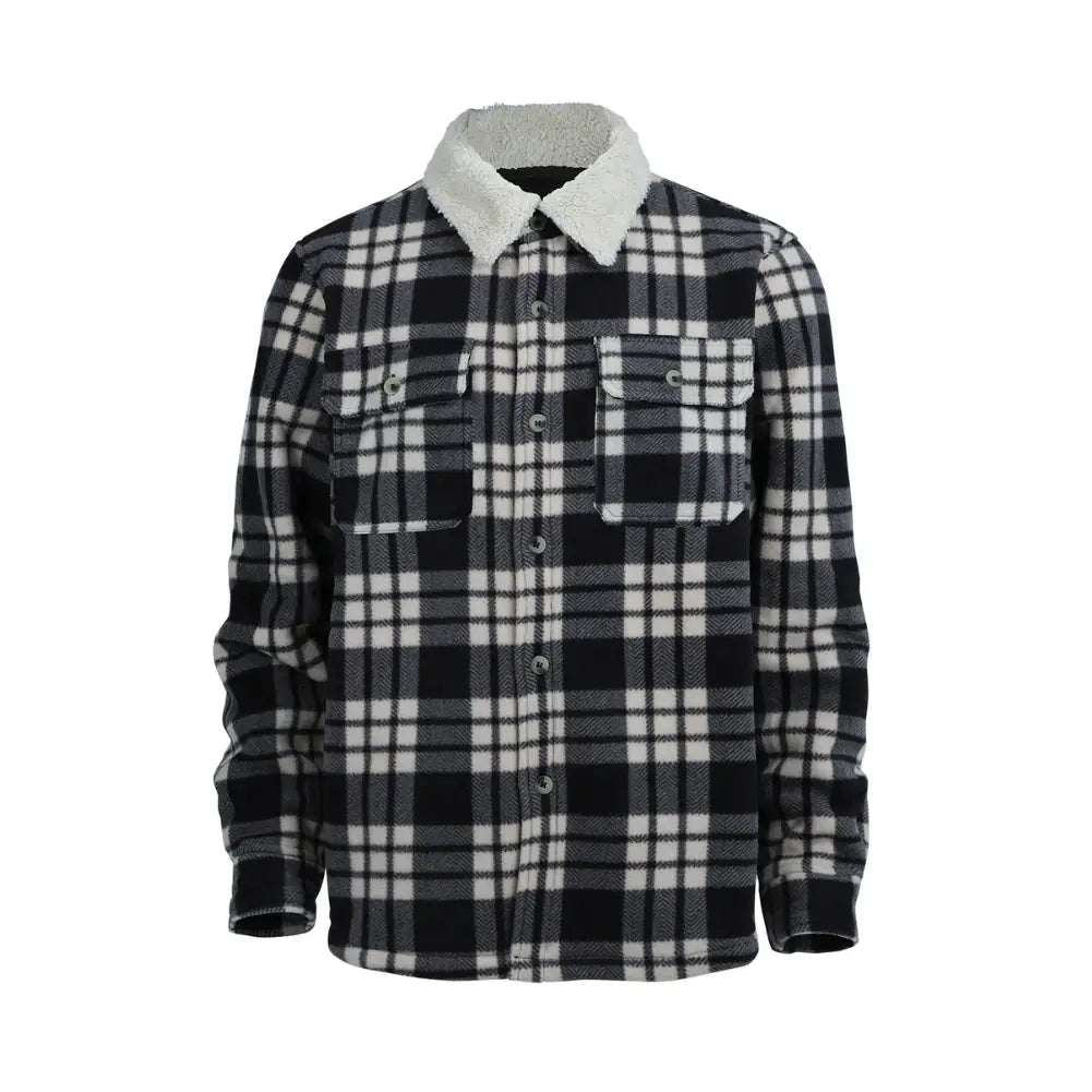 Men's Buffalo Plaid Jacket - Warm Flannel Shirt Jacket for Winter, Outdoor Camping & Casual Wear | Water-Resistant & Cozy Fleece Lining