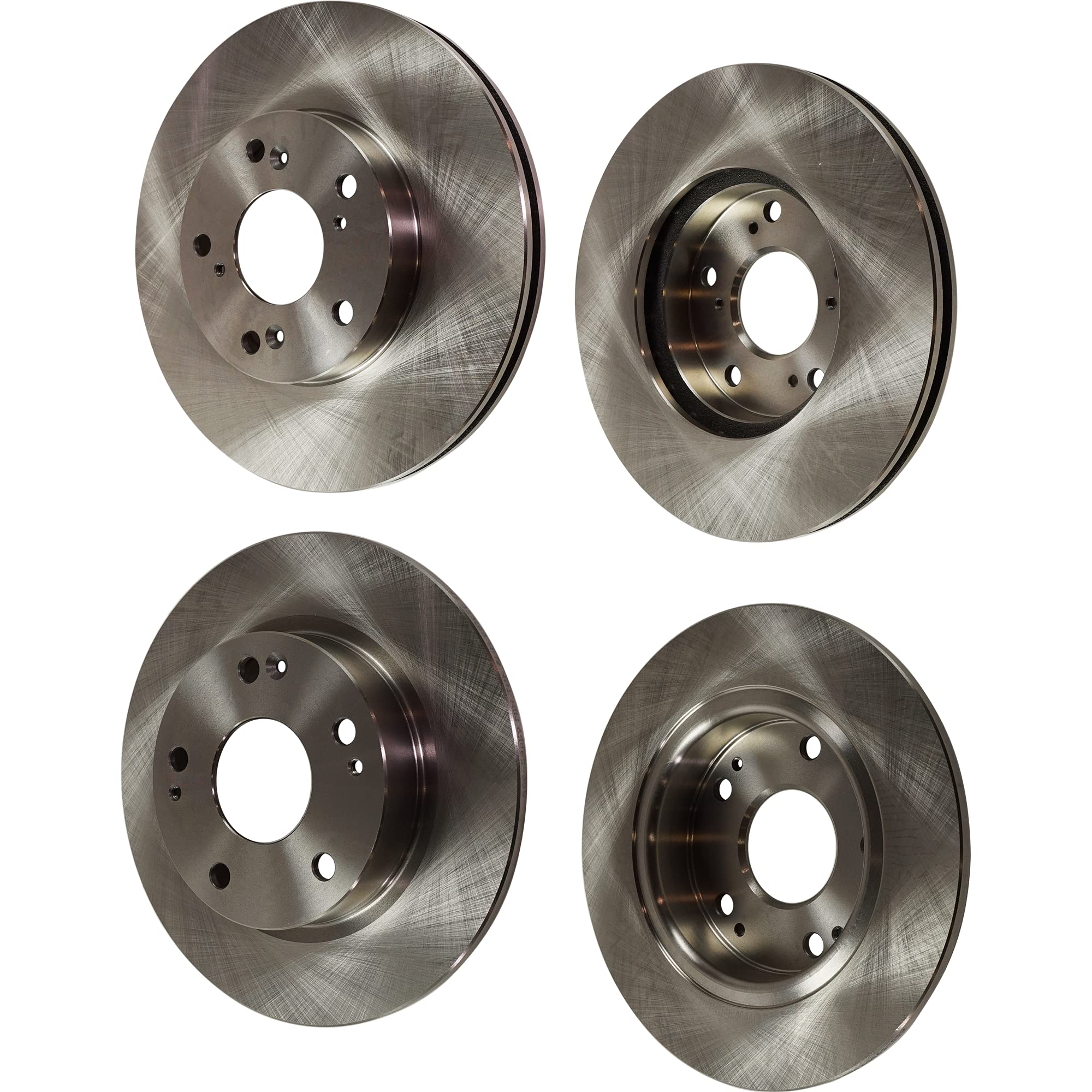 Garage-Pro High Performance Front & Rear Brake Disc Rotors - Compatible with 2016-2023 Honda Civic Models (2016-2017, 2019-2020, 2022-2023) - Perfect for Daily Commuting, City Driving & Performance Upgrades