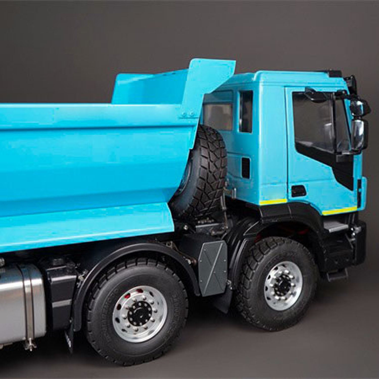 1:14 Scale 8x8 RC Hydraulic Dump Truck with 2-Speed Transmission, LED Lights & Realistic Sound Effects - DIY Radio Control Construction Vehicle for Kids & Adults (Perfect for Construction Site Play, STEM Learning & RC Hobbyists)