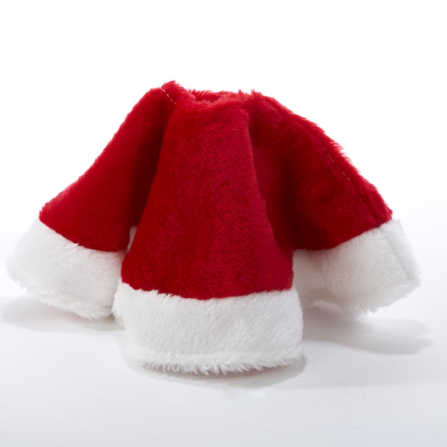 Kurt Adler 15 Inch Red Plush Christmas Tree Skirt | Festive Holiday Decor for Xmas Tree Base | Perfect for Home, Party & Gift Giving