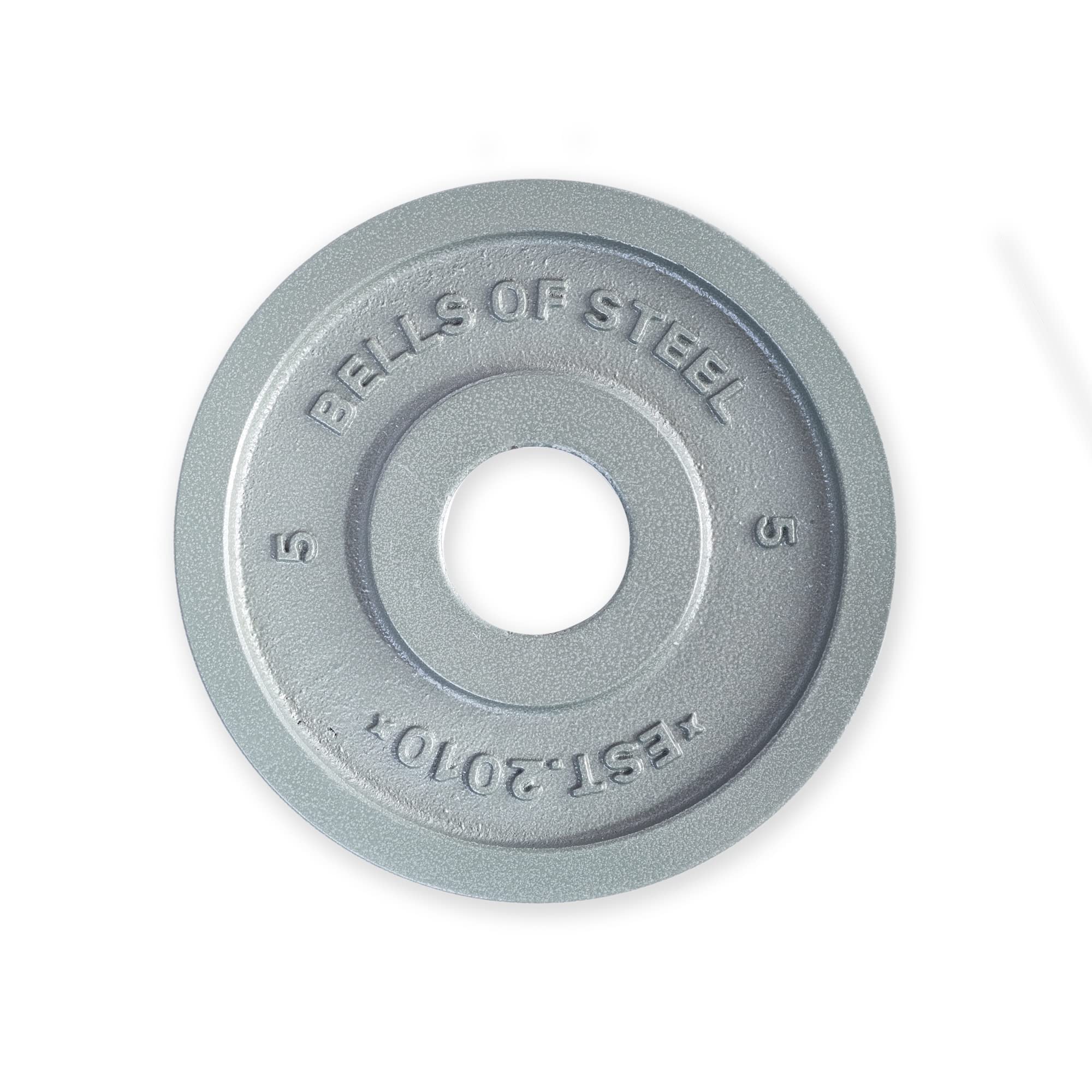 Bells of Steel Olympic Weight Plates - Cast Iron Machined Barbell Weights for Home & Commercial Gym Use - Strength Training Equipment for Deadlifts, Squats, Bench Press, Shoulder Press - Perfect for CrossFit, Powerlifting & Functional Fitness Workouts