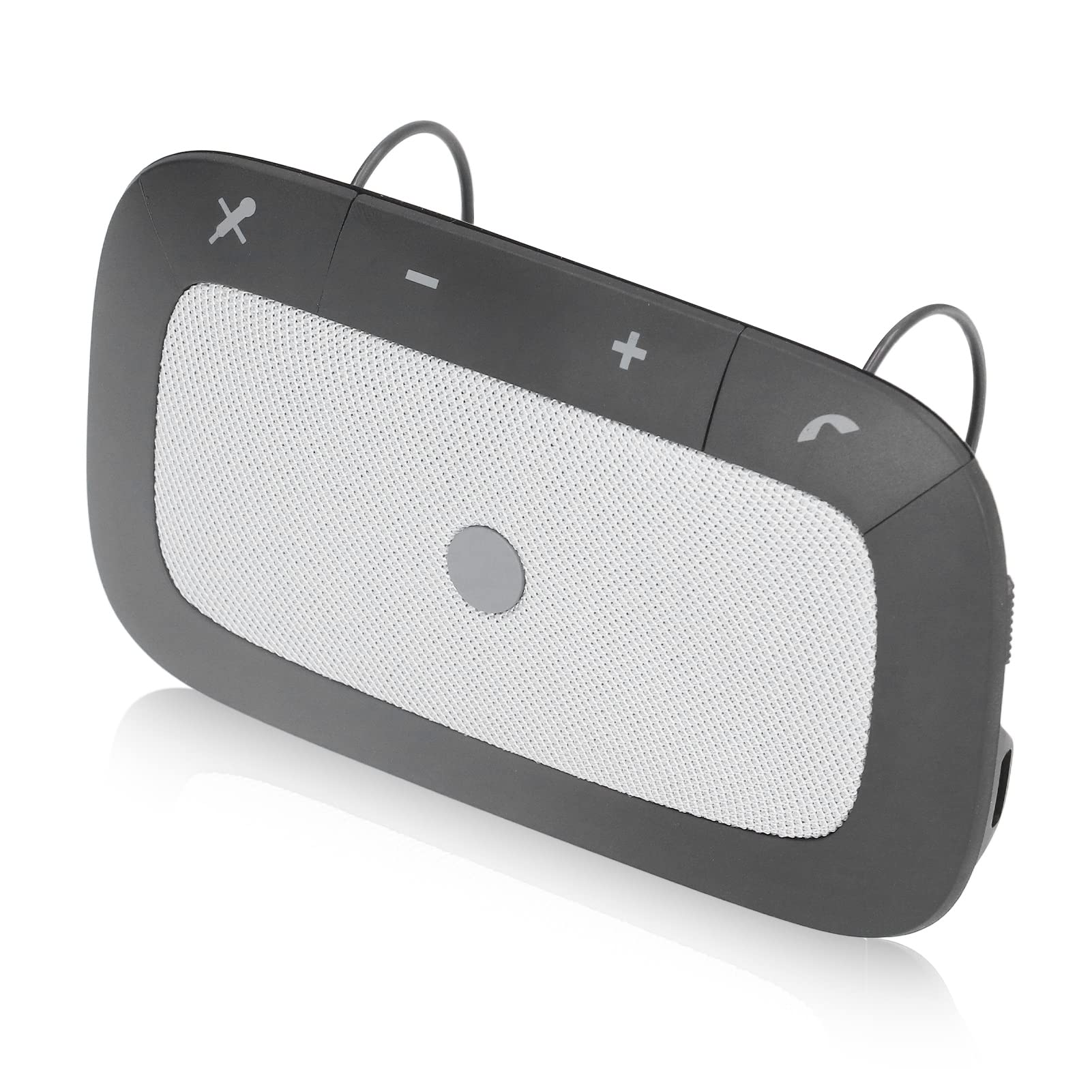 Zyyini Bluetooth Car Speaker with Sun Visor - Wireless Car Kit for Hands-Free Talking, Auto ON/OFF, 800mAh Battery - Perfect for Commuting, Road Trips, and Office Calls