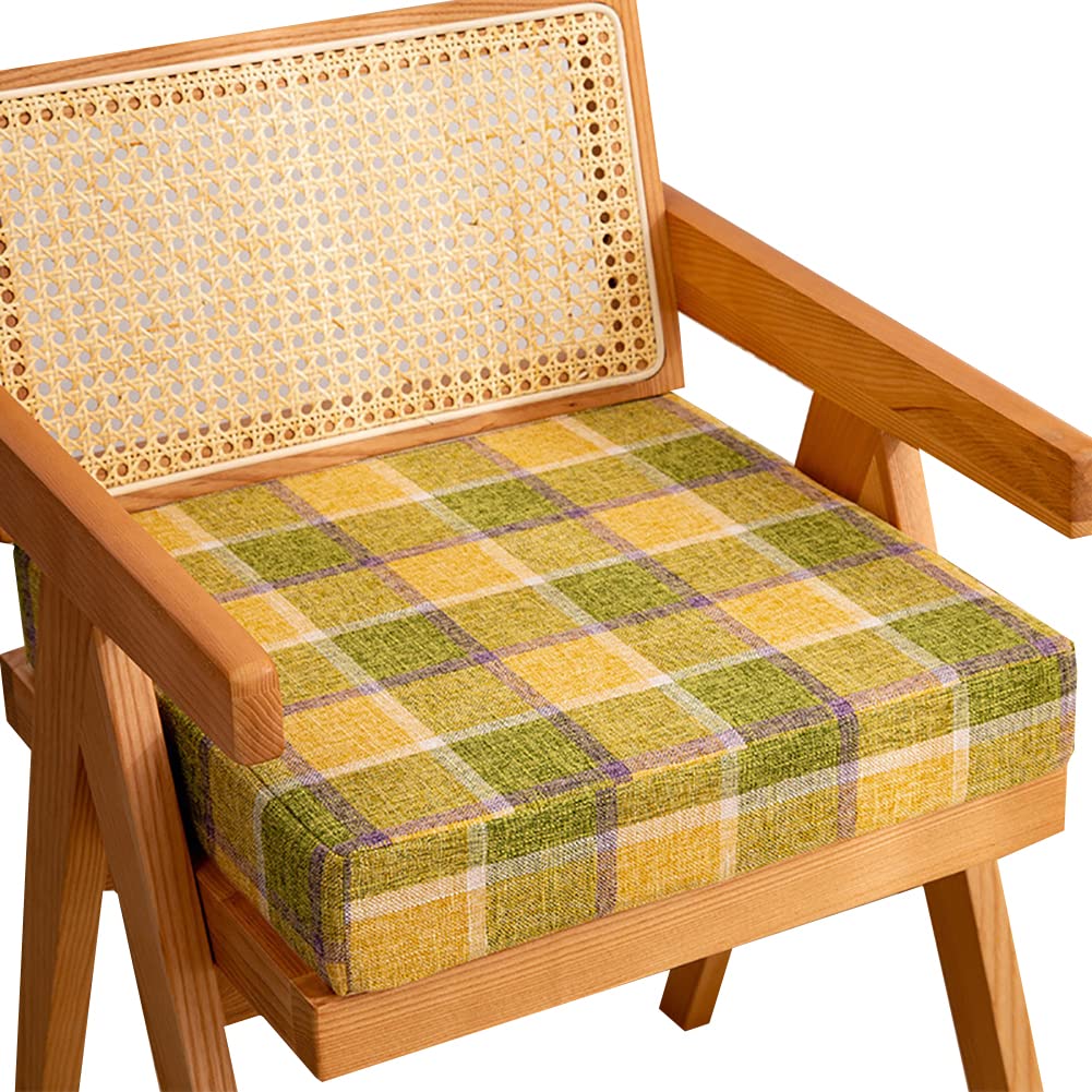 DTBBKSY Extra Thick Memory Foam Chair Mat - Washable & Removable Seat Cushion with Zipper for Dining, Kitchen, Living Room & Office Chairs | Comfortable Support for Long Sitting Hours at Work or Home
