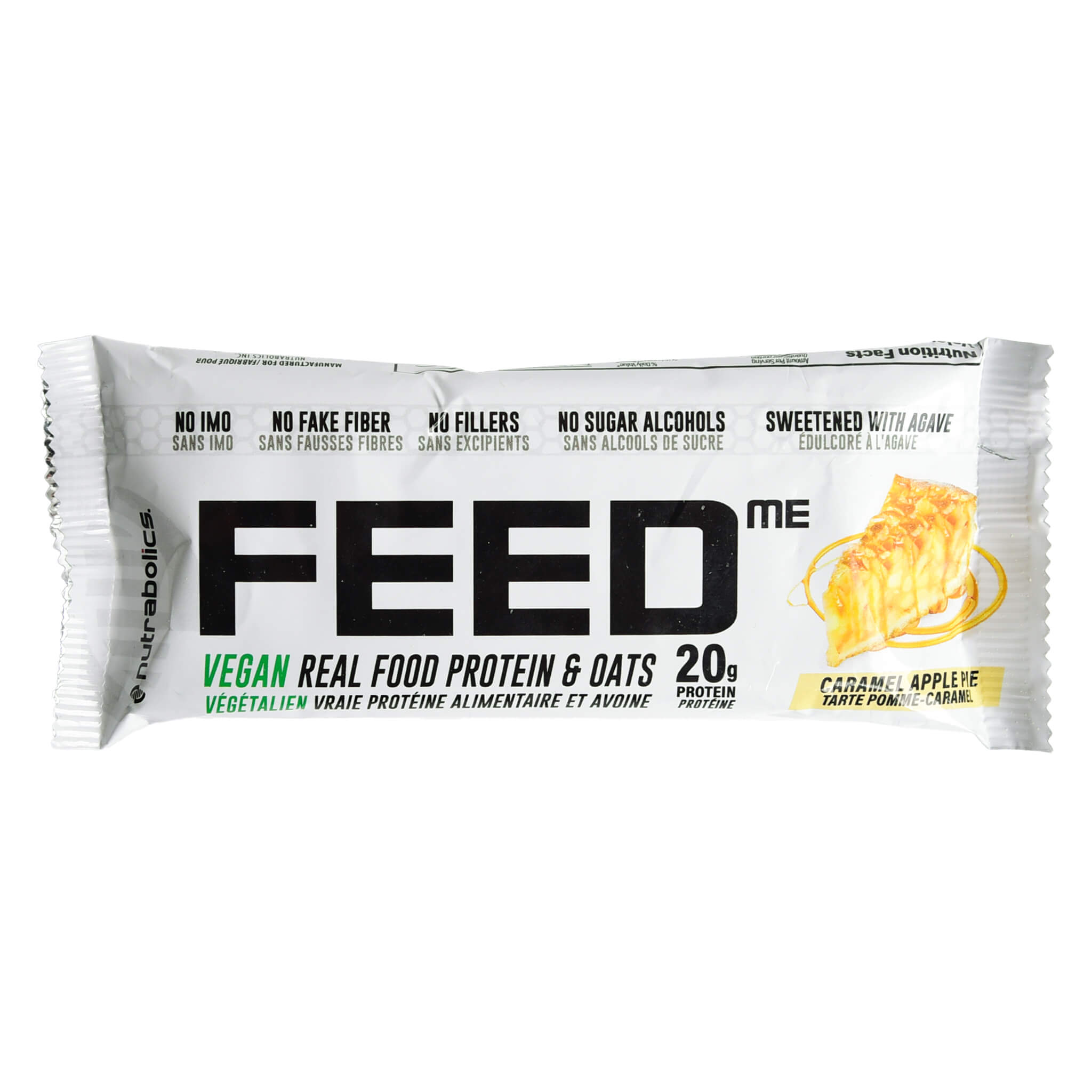 FEEDme Vegan Protein Bar - 20g Plant-Based Protein, Gluten-Free, Non-GMO, Healthy Snack for Workout, Hiking & On-the-Go Nutrition