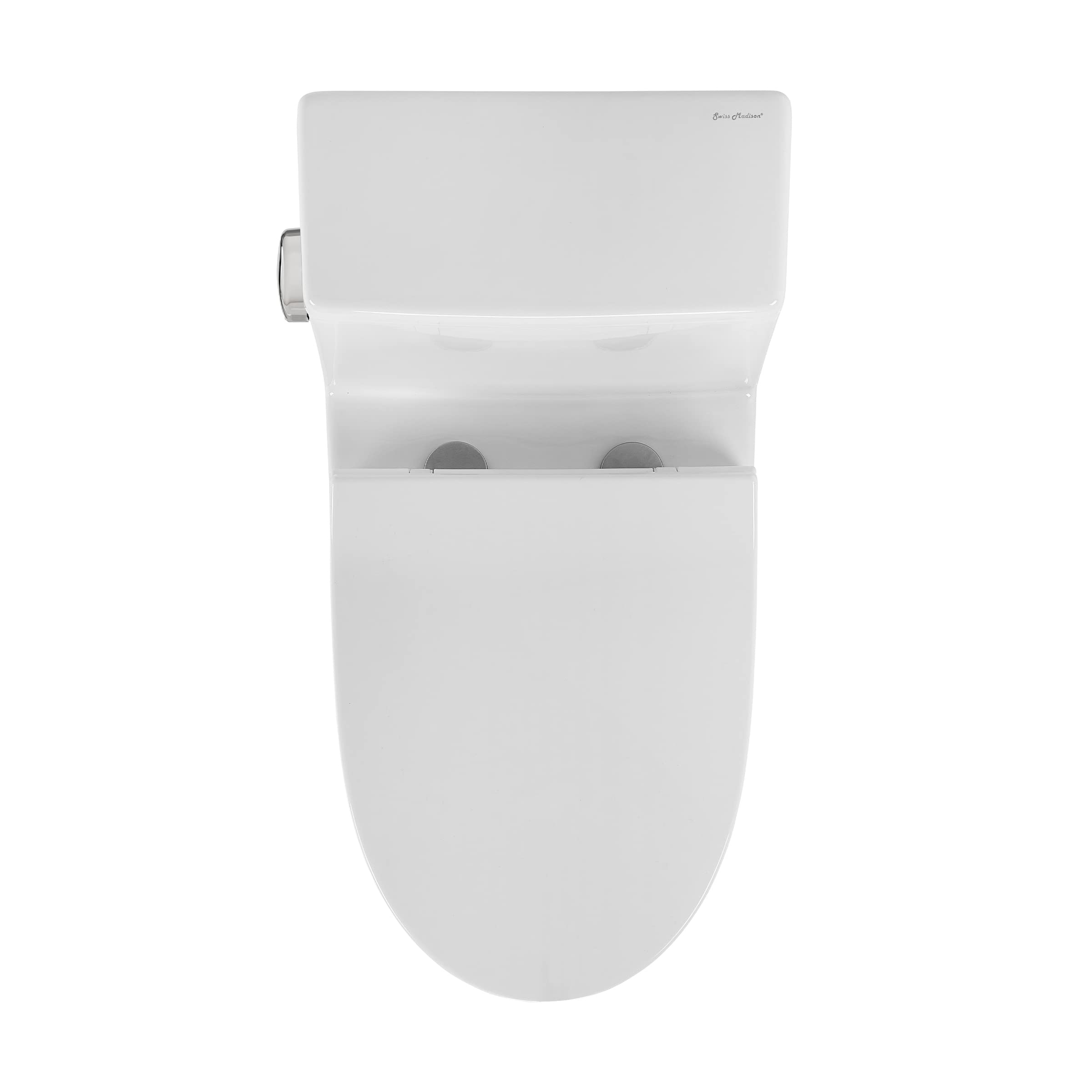 Swiss Madison SM-1T125 Daxton One Piece Elongated Toilet 1.28 GPF - Water Efficient Modern Bathroom Toilet for Home & Commercial Use