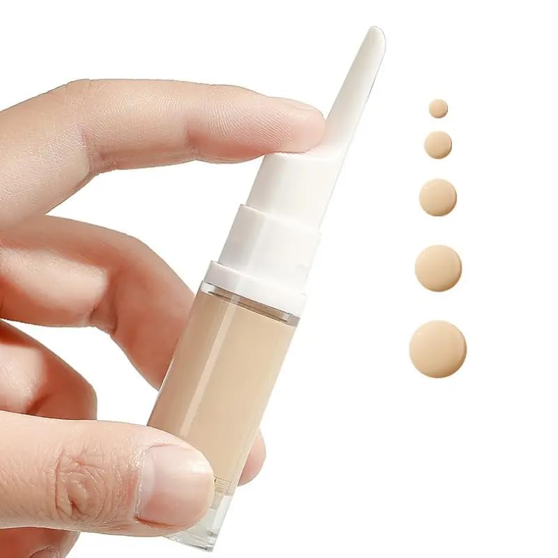 ATHA 10ml Plastic Travel Empty Bottles for Liquid Foundation, Body Lotion & Eye Cream - Portable Cosmetic Refill Containers with Vacuum Pump (2 Pack, Multicolor) - Perfect for Makeup Touch-Ups, Skincare On-The-Go & Gym Essentials