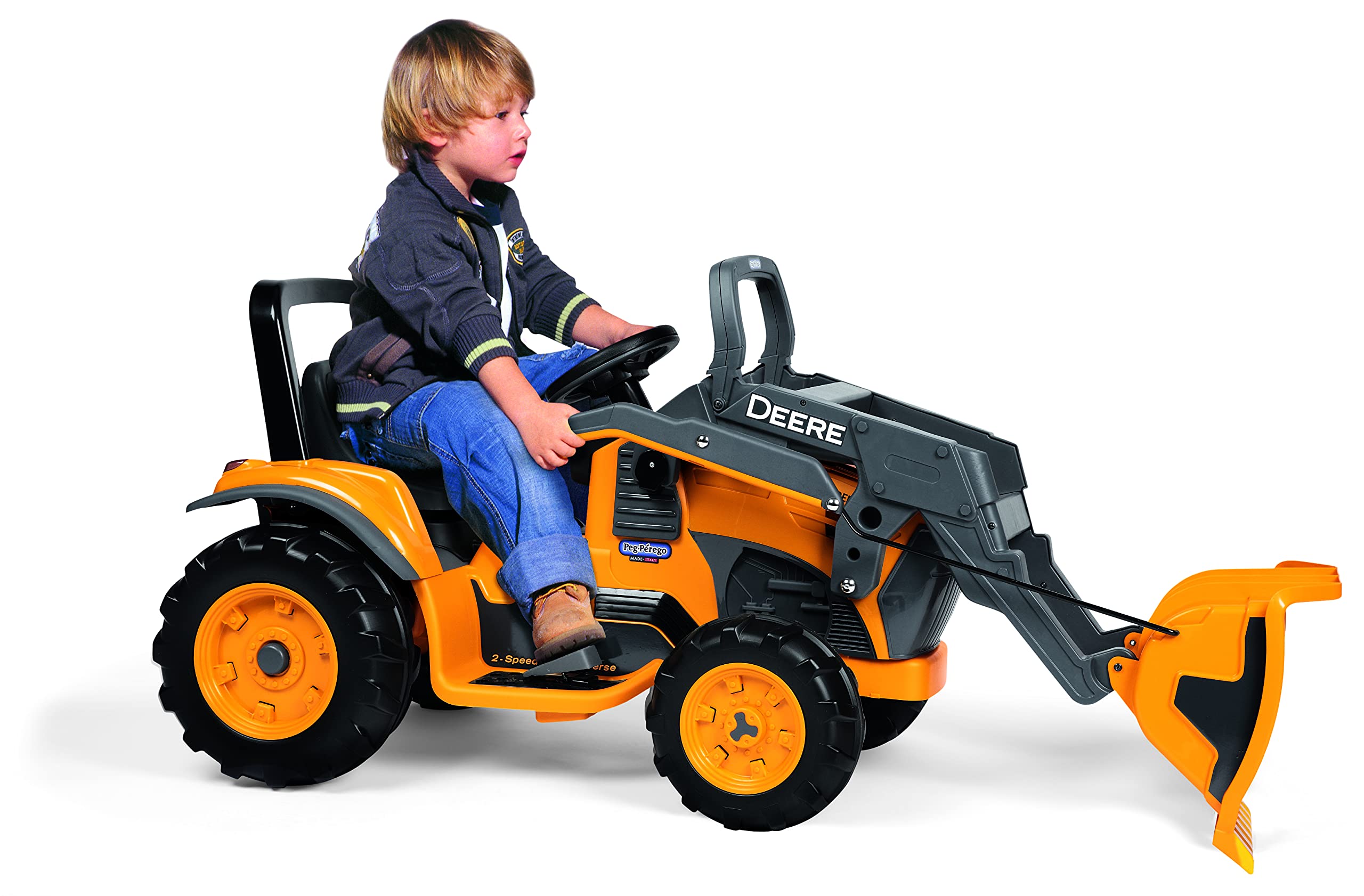 Peg Perego Ground Force & Ground Loader Replacement Wheel Set - Front & Rear Wheels for Kids Ride-On Toys | Durable Black Wheels for Outdoor Play & Backyard Fun