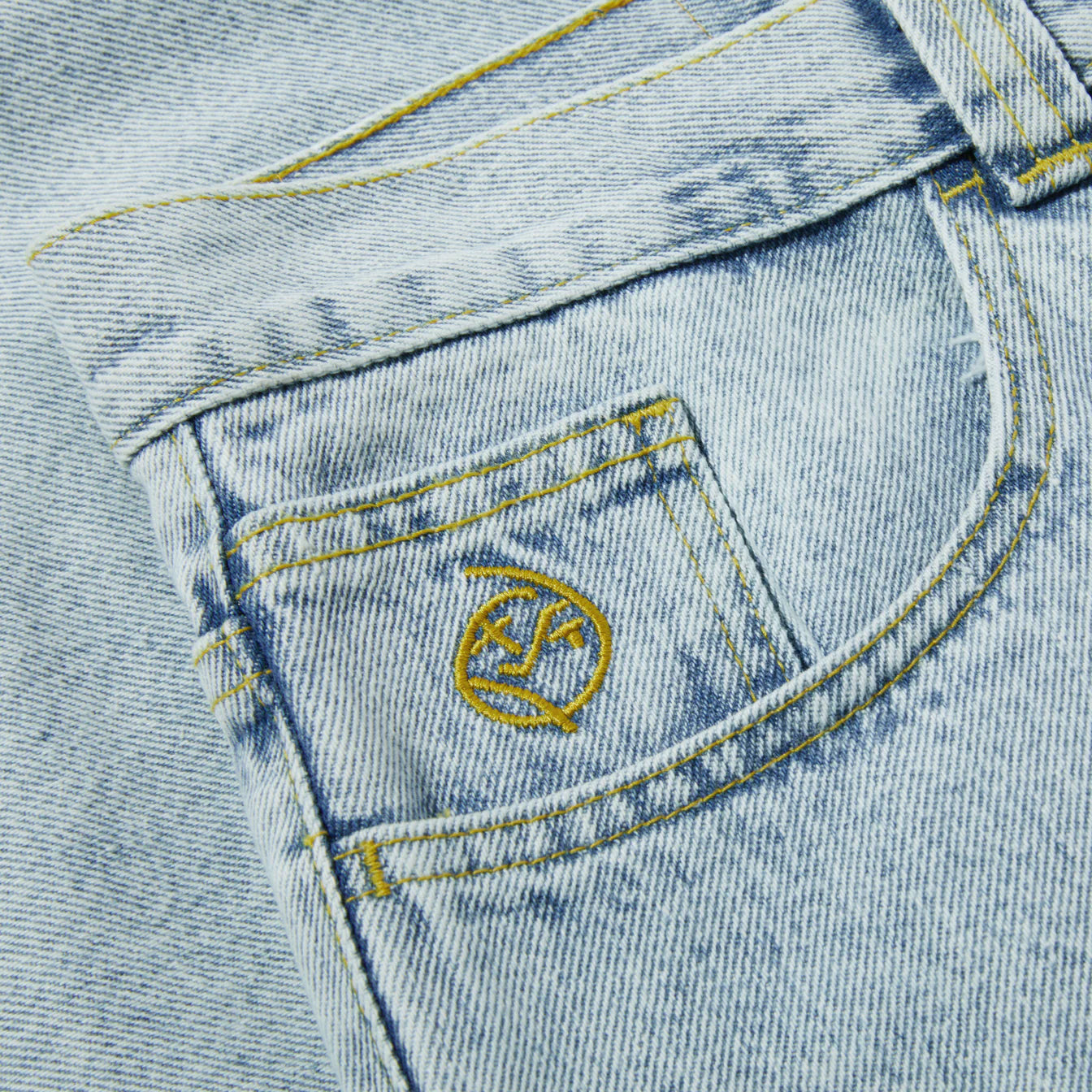 Polar Skate Co. Big Boy Jeans - Light Blue Denim Skateboarding Pants for Men | Durable & Comfortable Streetwear | Perfect for Skateboarding, Casual Wear & Urban Fashion