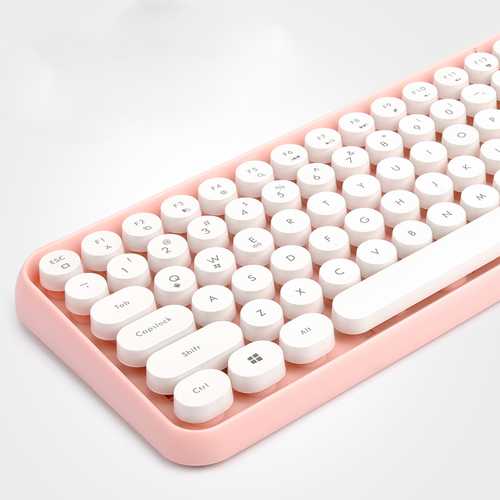 Ajazz 308i Bluetooth 3.0 Wireless Mechanical Keyboard - 84 Key Compact Design with Classic Round Keys for Gaming, Office & Typing | Perfect for PC, Mac, Laptop & Home Workspace