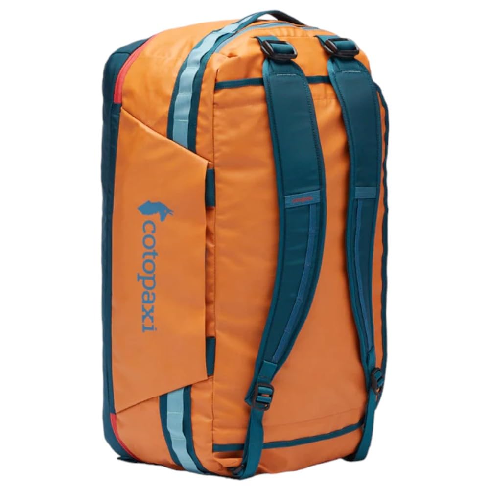 Cotopaxi Allpa 50L Travel Duffel Bag - Tamarindo/Abyss Color - Water-Resistant Carry-On Luggage for Adventure Travel, Camping & Weekend Getaways