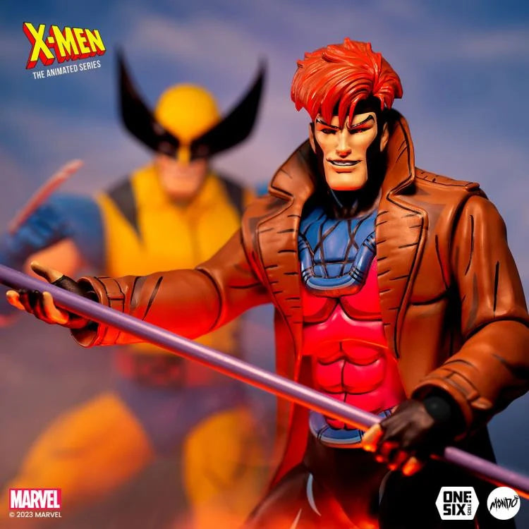 X-Men: The Animated Series Gambit 1/6 Scale Collectible Action Figure - Perfect for Marvel Fans, Display & Comic Book Collections