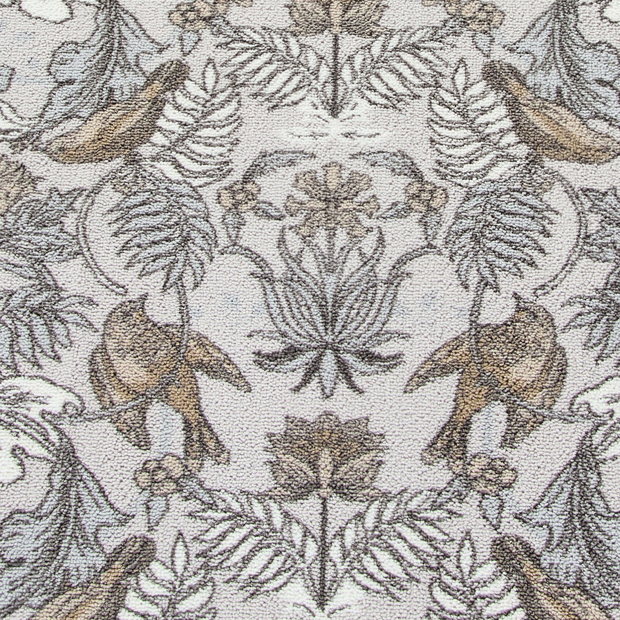 D & D Finch & Flower Washable Rug - Natural Cotton Indoor/Outdoor Floor Mat - Perfect for Living Room, Bedroom, Patio & Nursery Decor