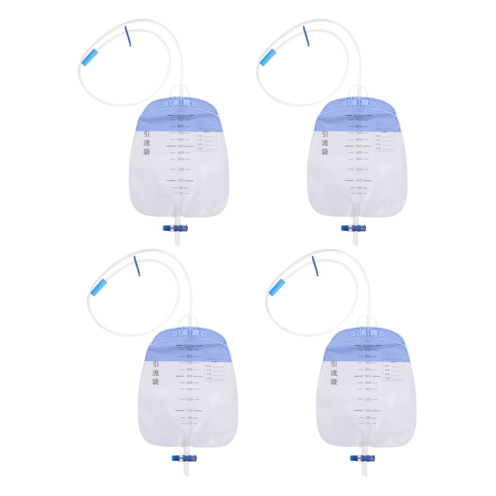 Disposable Urine Bags 4pcs - Portable Urinal Pee Bags for Men & Elderly Patients | Urine Drainage & Collection Bags | Ideal for Travel, Hospital, Home Care & Bedridden Patients