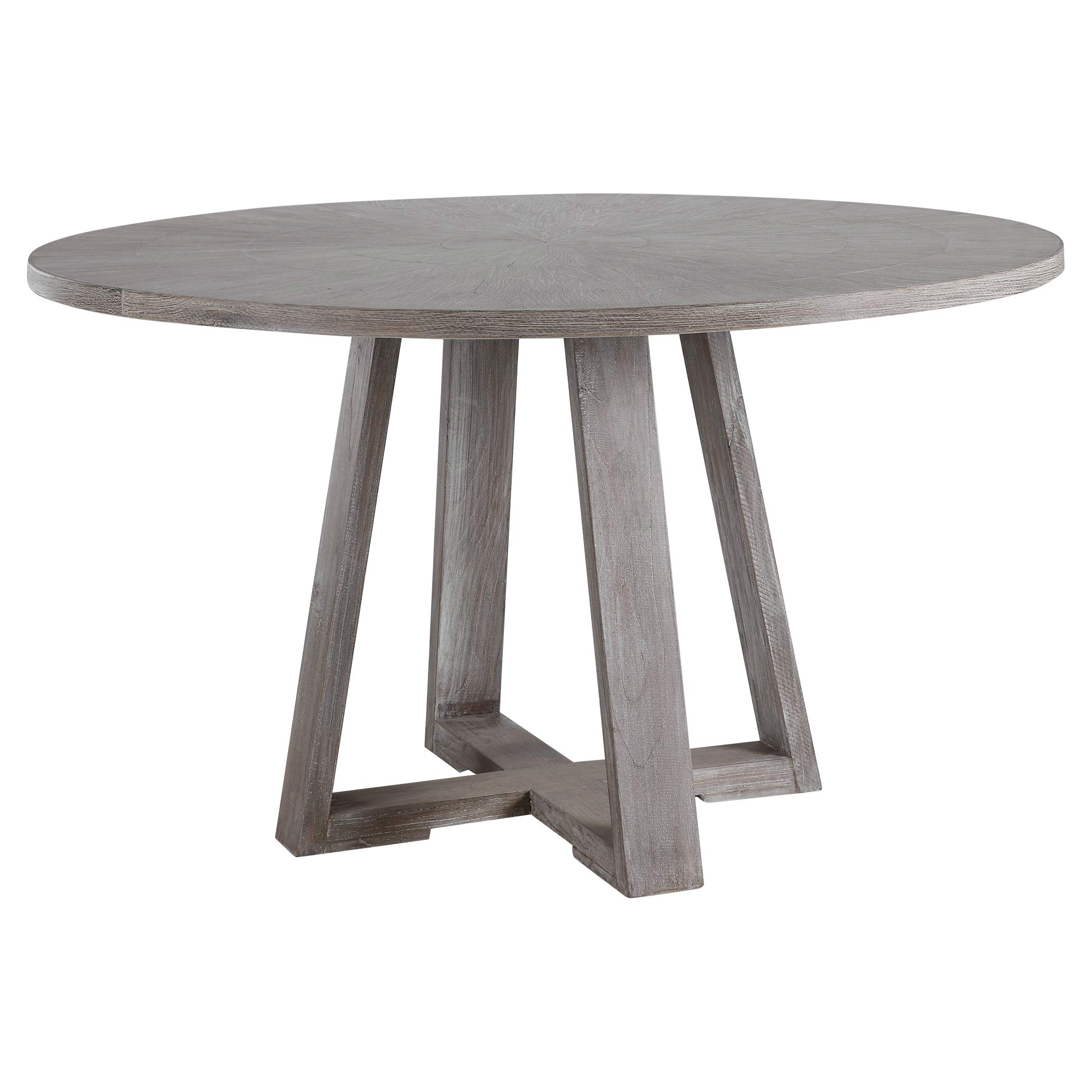 Gidran Gray Dining Table - Modern Solid Wood Table for Kitchen, Dining Room, and Small Spaces