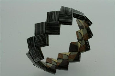 Eco-Friendly Recycled Bracelet for Women - Small Adjustable Bangle with Unique Barcode Design | Perfect for Casual Wear, Gifts & Sustainable Fashion