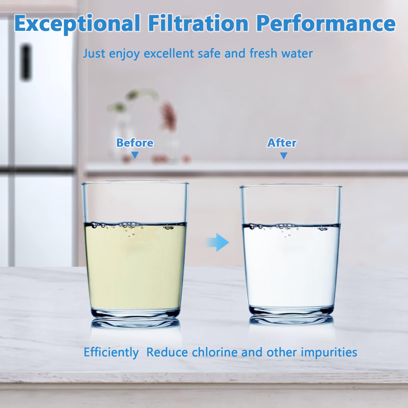 2 Pack Brita Faucet Water Filter Replacement Cartridges - Compatible with Brita 36311, FR-200, FF-100 & All Brita Tap Filters (4 Months/100 Gallon) - Clean Drinking Water for Kitchen, Bathroom & RV Use