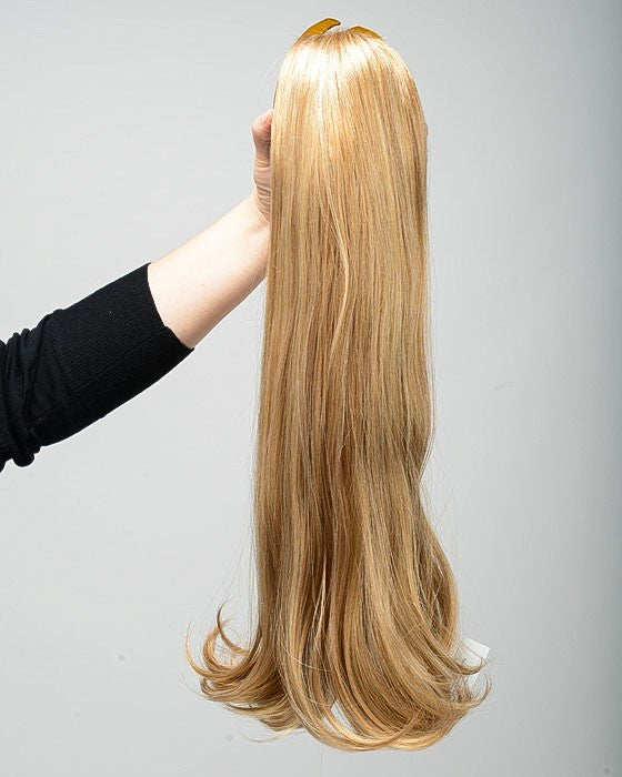 Straight On Hair Extensions Clip In - 100% Human Hair for Length & Volume - Perfect for Parties, Weddings & Everyday Styling
