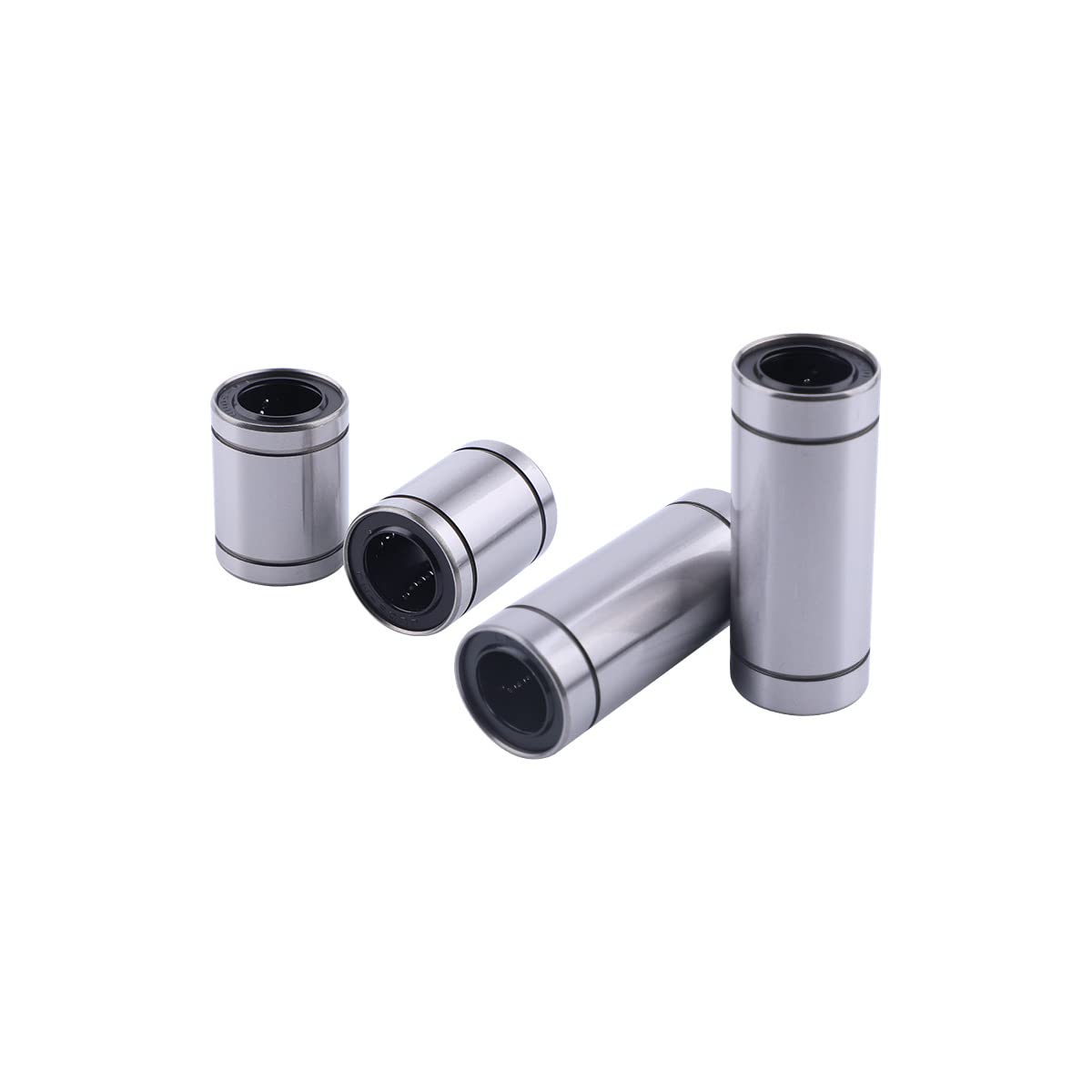 LM3LUU Linear Ball Bearing 3mm Bore Dia 7mm OD 19mm Width - Silver (2 Pack) for CNC Machines, 3D Printers & Mechanical Sliding Tables - Perfect for Precision Motion Control in Automation & Robotics