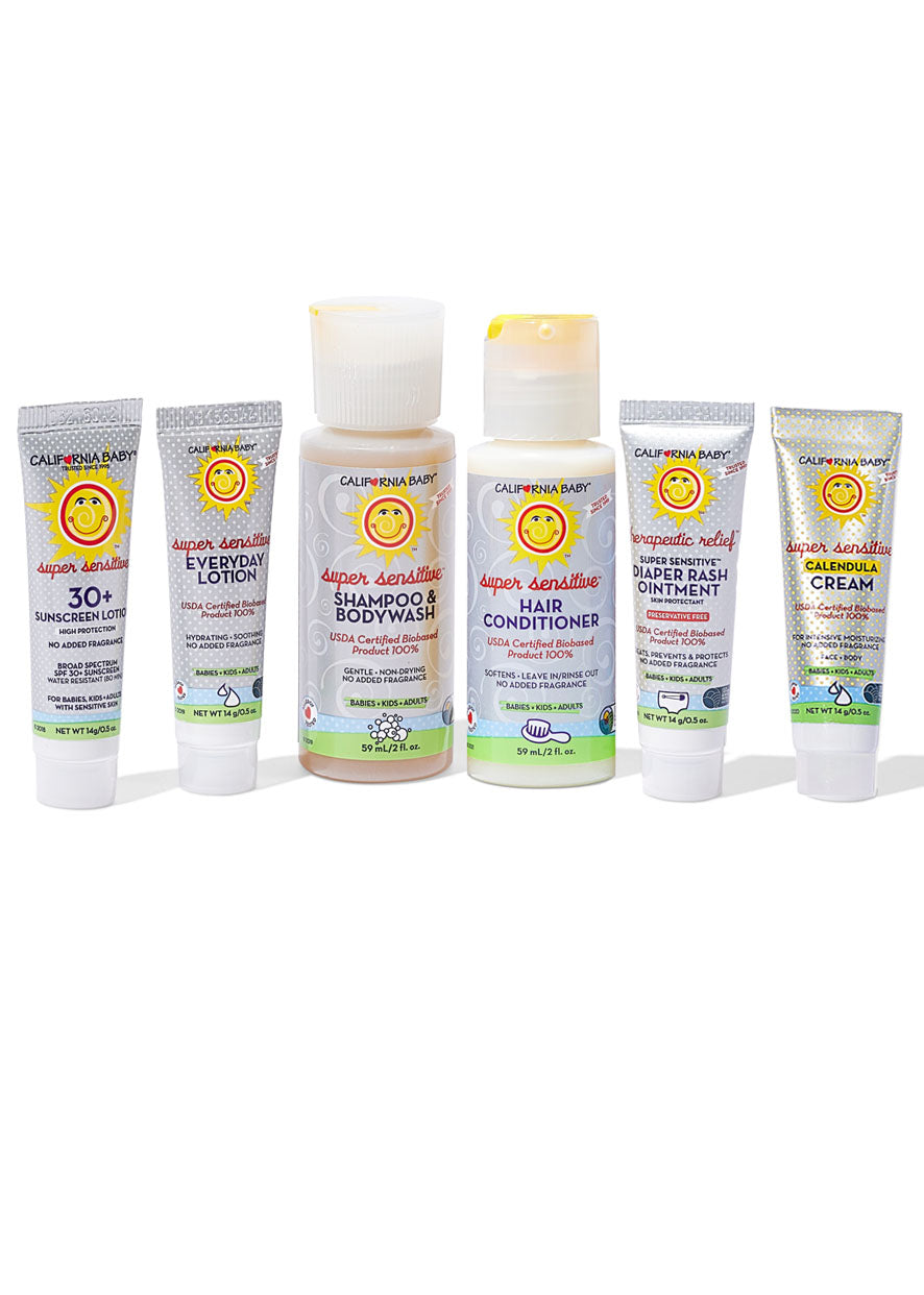 Fragrance-Free Super Sensitive™ Sample Pack for Sensitive Skin - Gentle Skincare Trial Kit for Daily Use & Travel