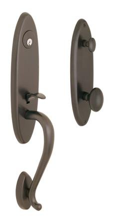 Rockwell Security Premium 200 Series Single Cylinder Handleset - Oil Rubbed Bronze Finish - Secure Entry Door Lock for Homes & Offices
