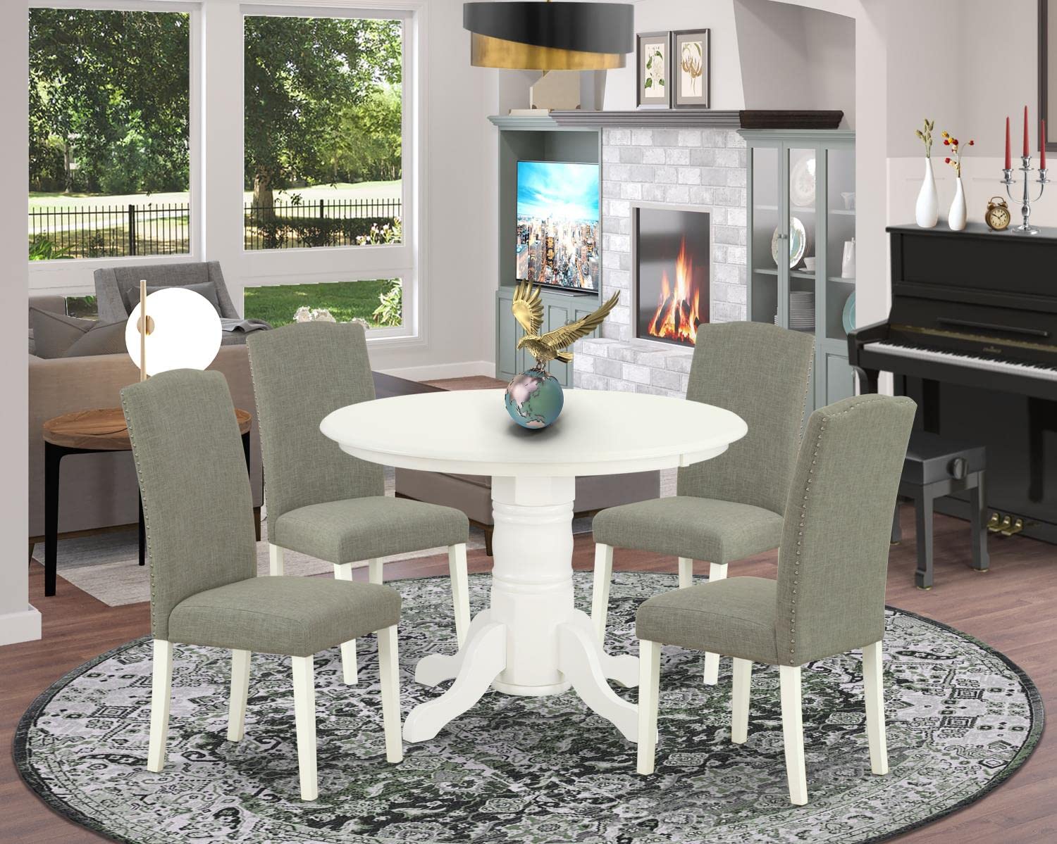 East West Furniture 5-Piece Kitchen Table Set - 42