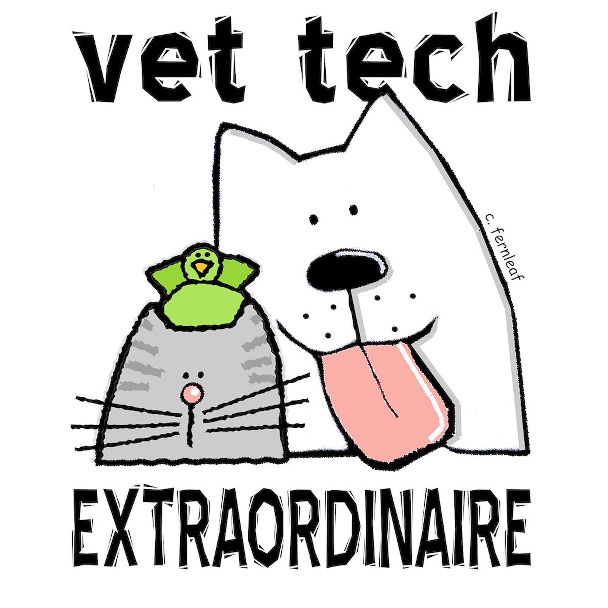 Vet Tech Extraordinaire Tote Bag - Natural Canvas Reusable Shopping Bag for Veterinary Professionals | Perfect for Work, School & Groceries