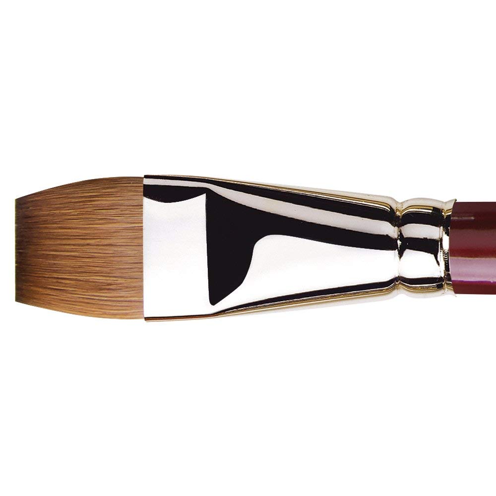 Premium da Vinci Oil & Acrylic Paint Brush 1810 Series - Size 22 Kolinsky Red Sable Hair - Professional Artist Brush for Oil Painting & Acrylics - Perfect for Fine Details, Blending & Glazing Techniques