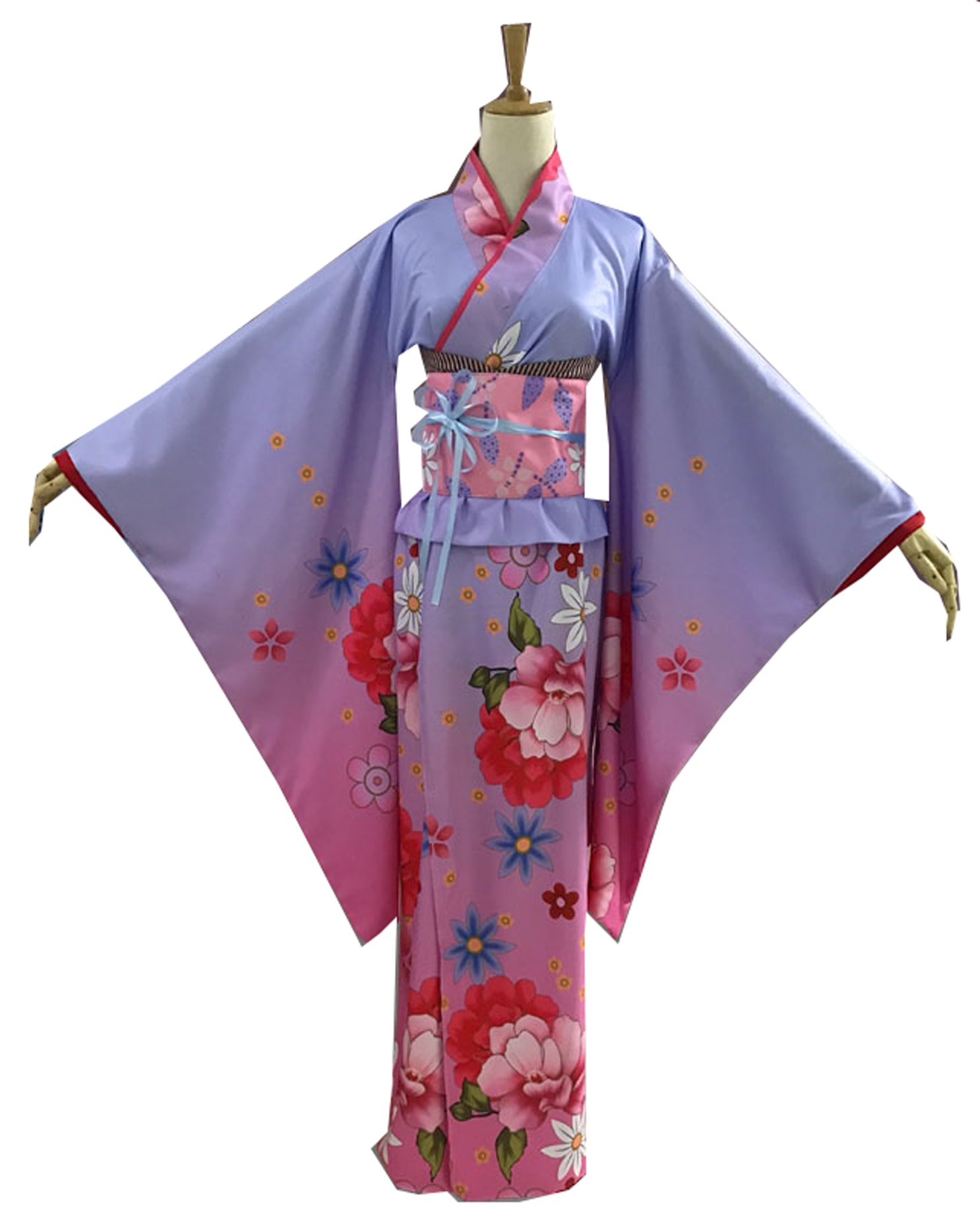 Cosnew Anime Saber Sakura Bathrobe Kimono Cosplay Costume - Perfect for Anime Conventions, Themed Parties & Cosplay Events