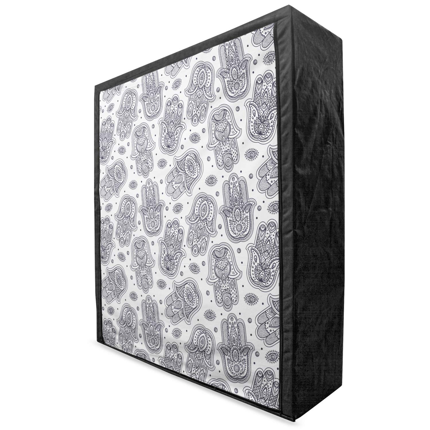 Ambesonne Hamsa Fabric Wardrobe Closet Organizer with Shelves, 59