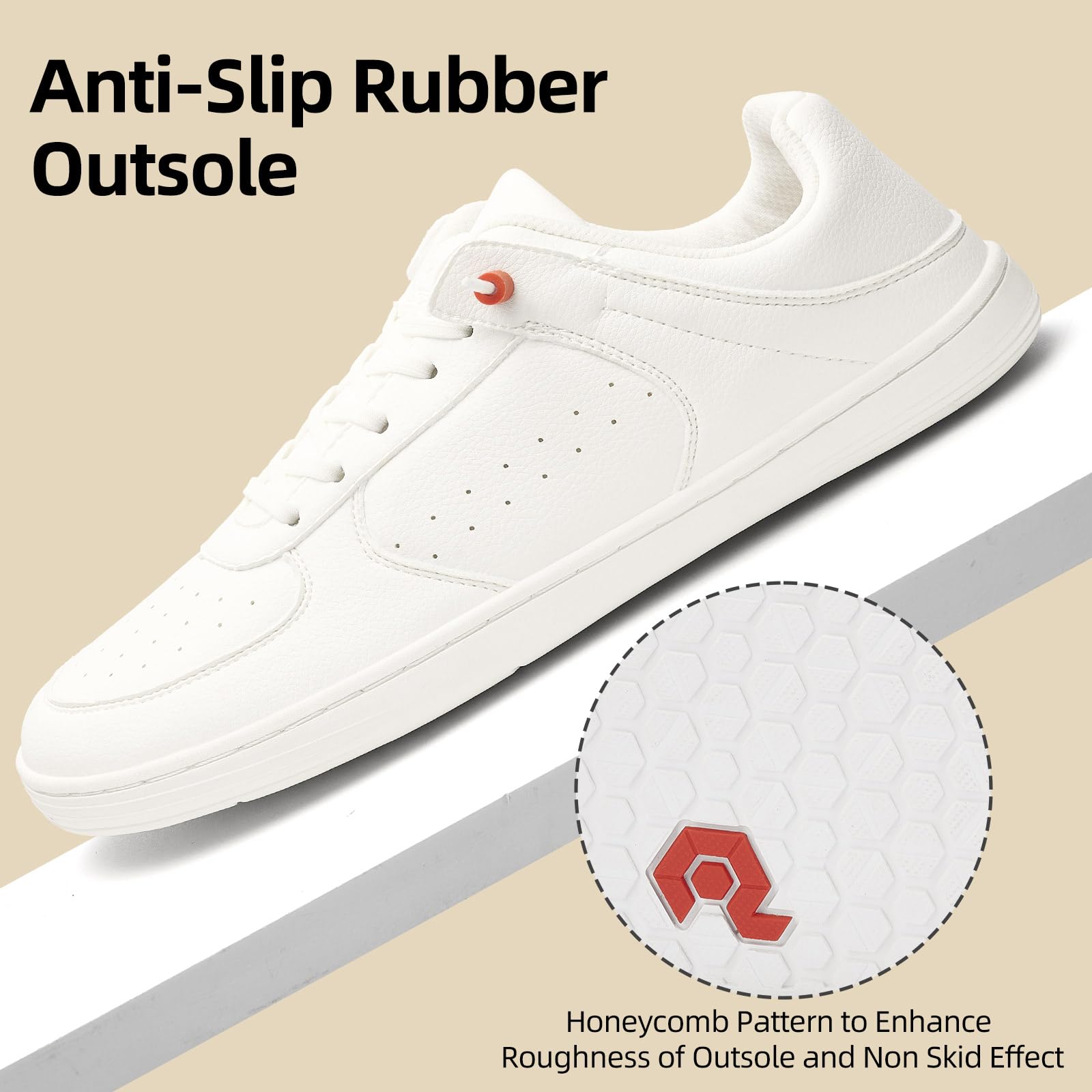 **Men's Pulltop Barefoot Wide Toe Box Shoes - Minimalist Zero Drop Dress Sneakers | Slip-Resistant Walking Shoes for Office, Travel & Casual Wear**