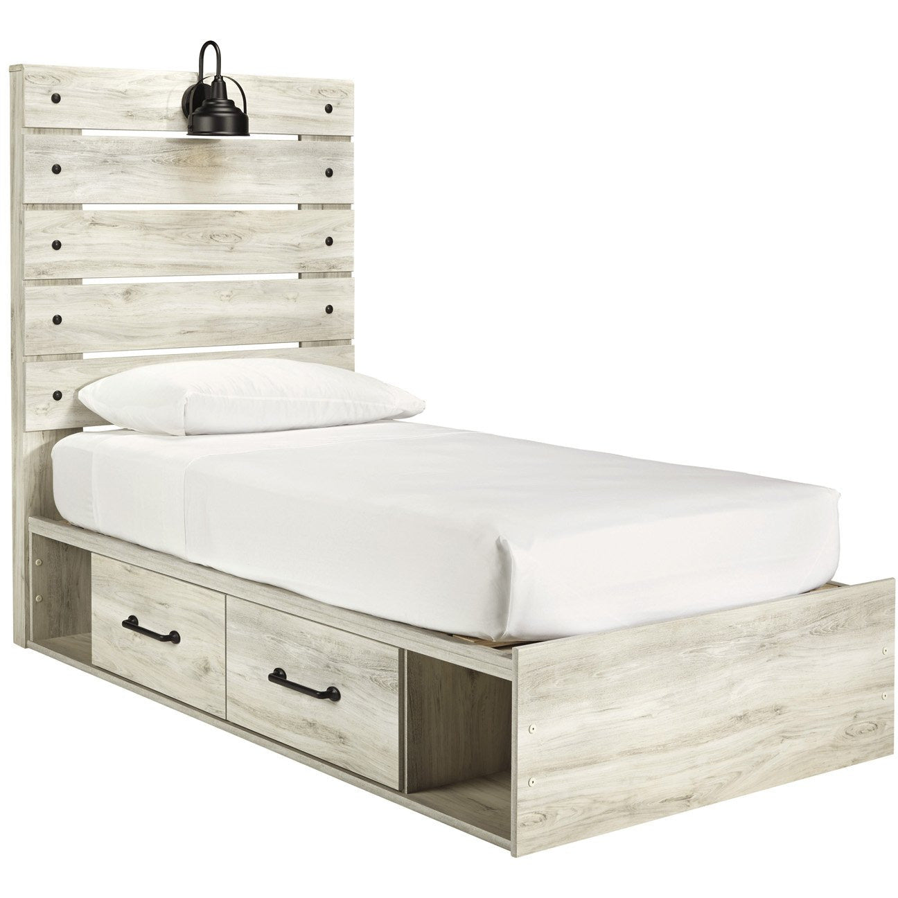 Cambeck Storage Bed - Queen Size Platform Bed Frame with Underbed Storage Drawers, Modern Bedroom Furniture for Small Spaces - Perfect for Apartments, Dorms & Guest Rooms