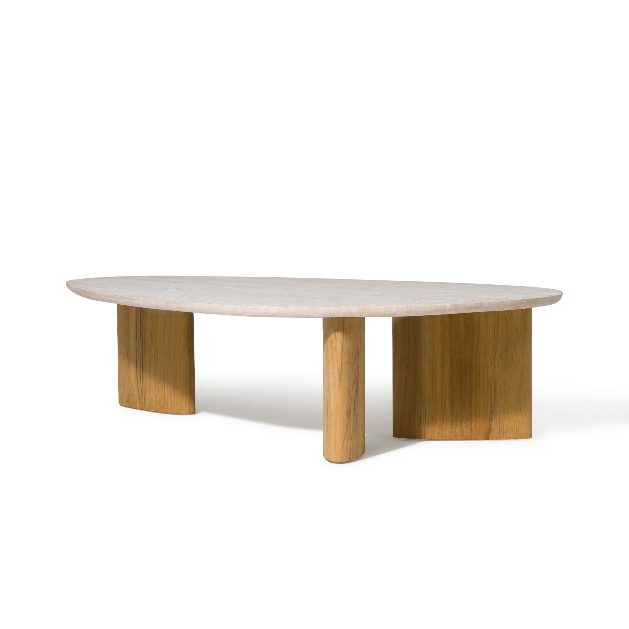 Premium Teak Wood Oblong Coffee Table - 64