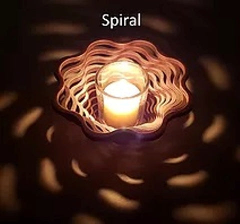 Baltic by Design Spiral Votive Candle Holder - Elegant Home Decor for Weddings, Parties & Relaxing Ambiance