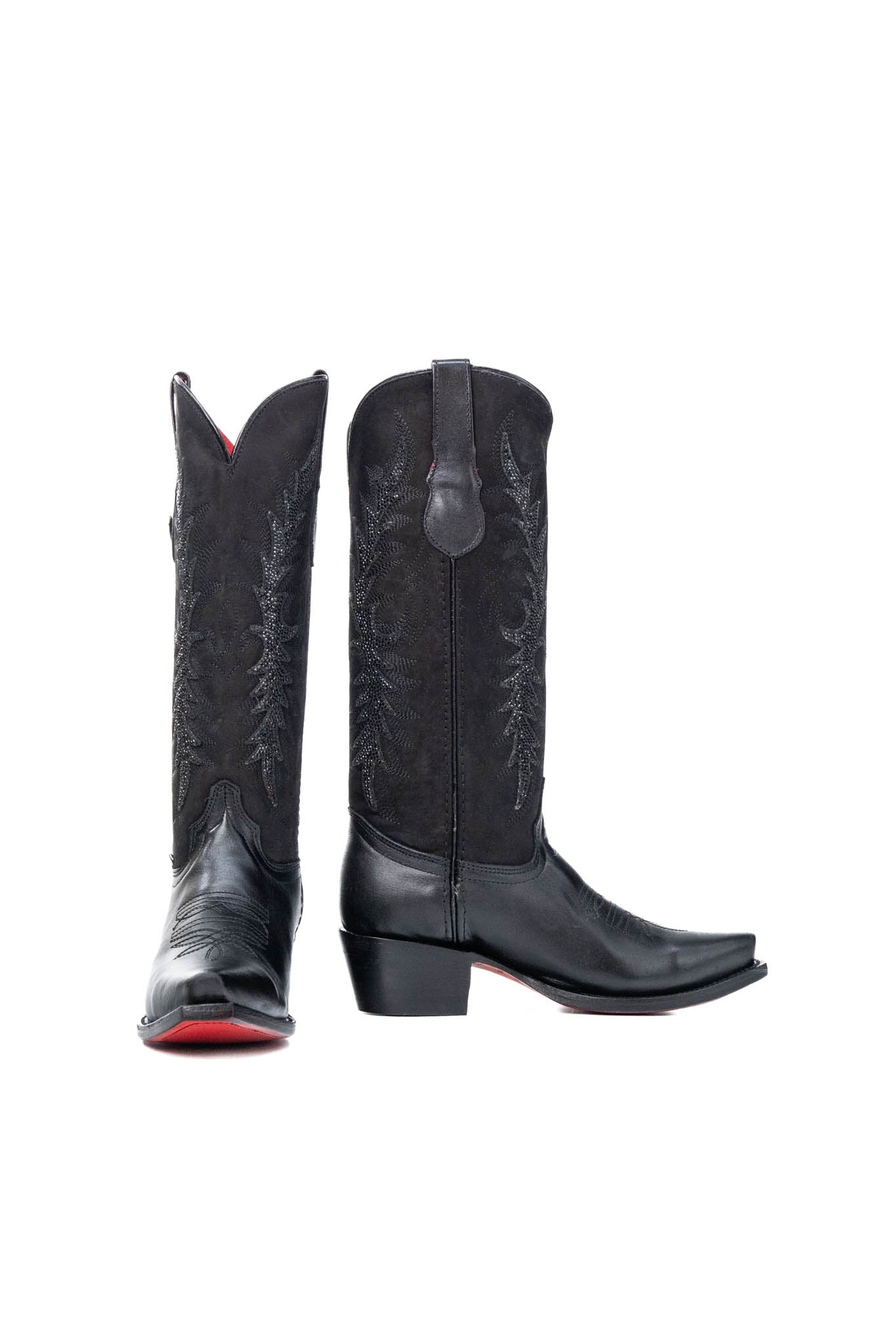 Marisol Women's Western Cowgirl Boots - Mid Calf Snip Toe with Red Sole for Country Dancing & Rodeo Fashion