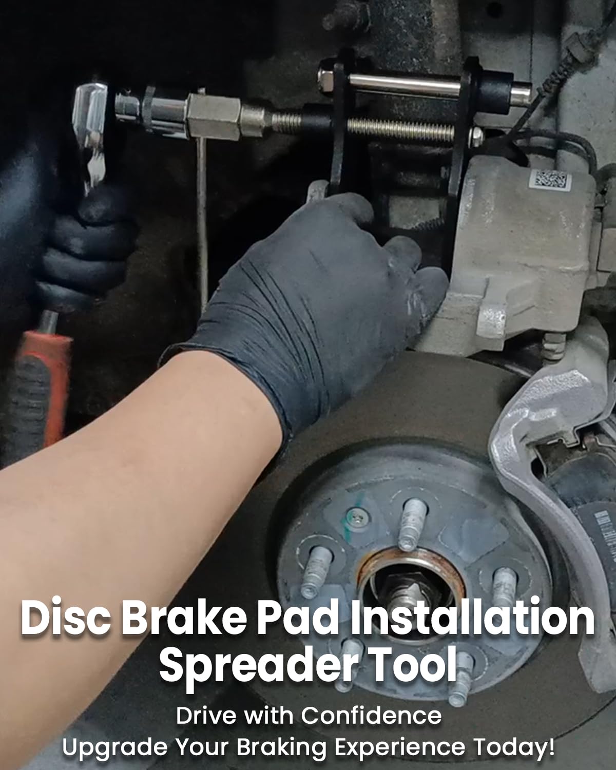 Universal Brake Caliper Compression Tool - Disc Brake Pad Installation Spreader for Car & Truck Maintenance - Perfect for DIY Auto Repair & Professional Mechanic Use